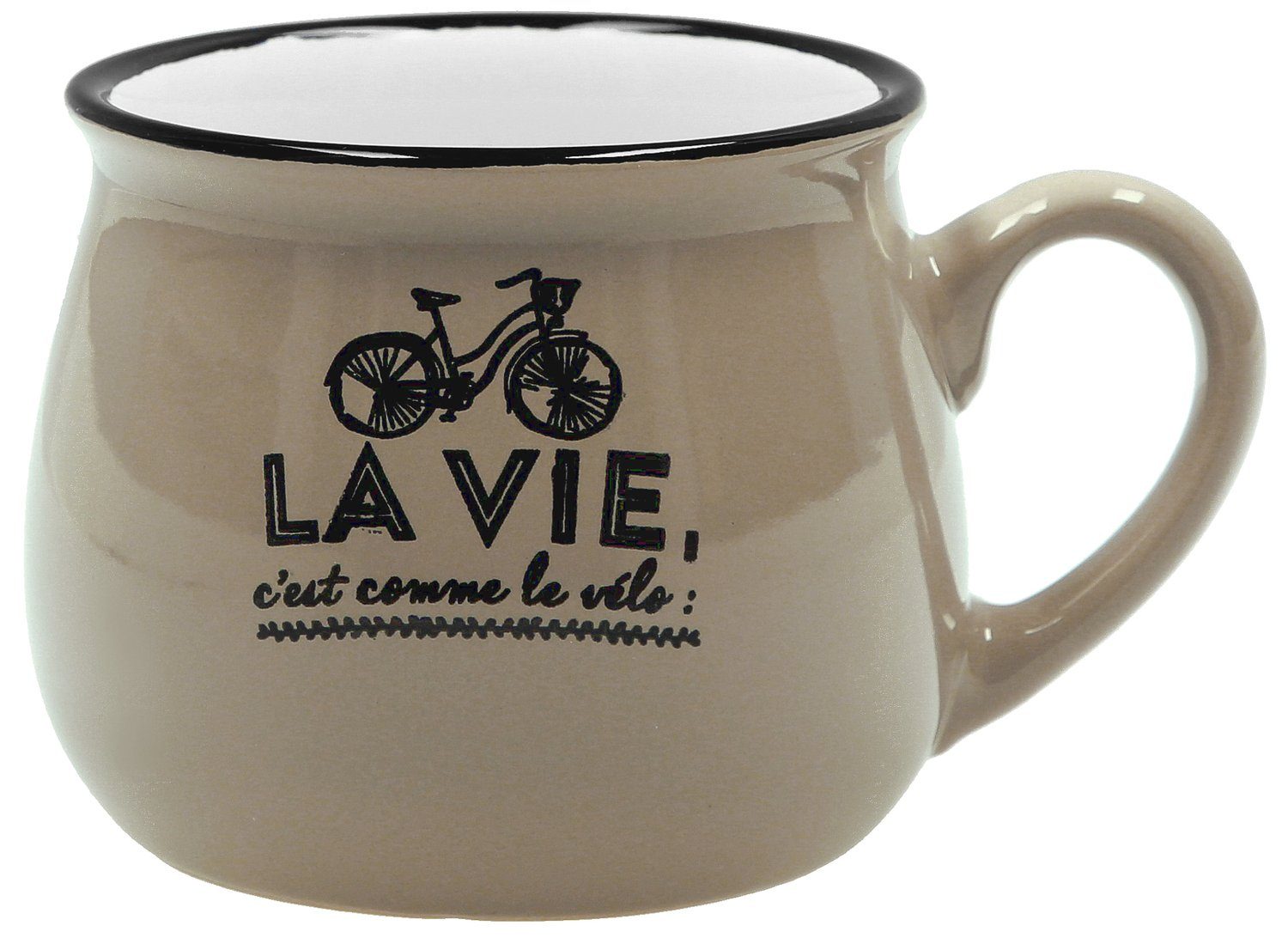 VonBueren Tasse »VonBueren 6 x Tassen "LA VIE" aus Keramik, 250 ml, 7,5 cm,  in drei verschiedenen Farben« online kaufen | OTTO