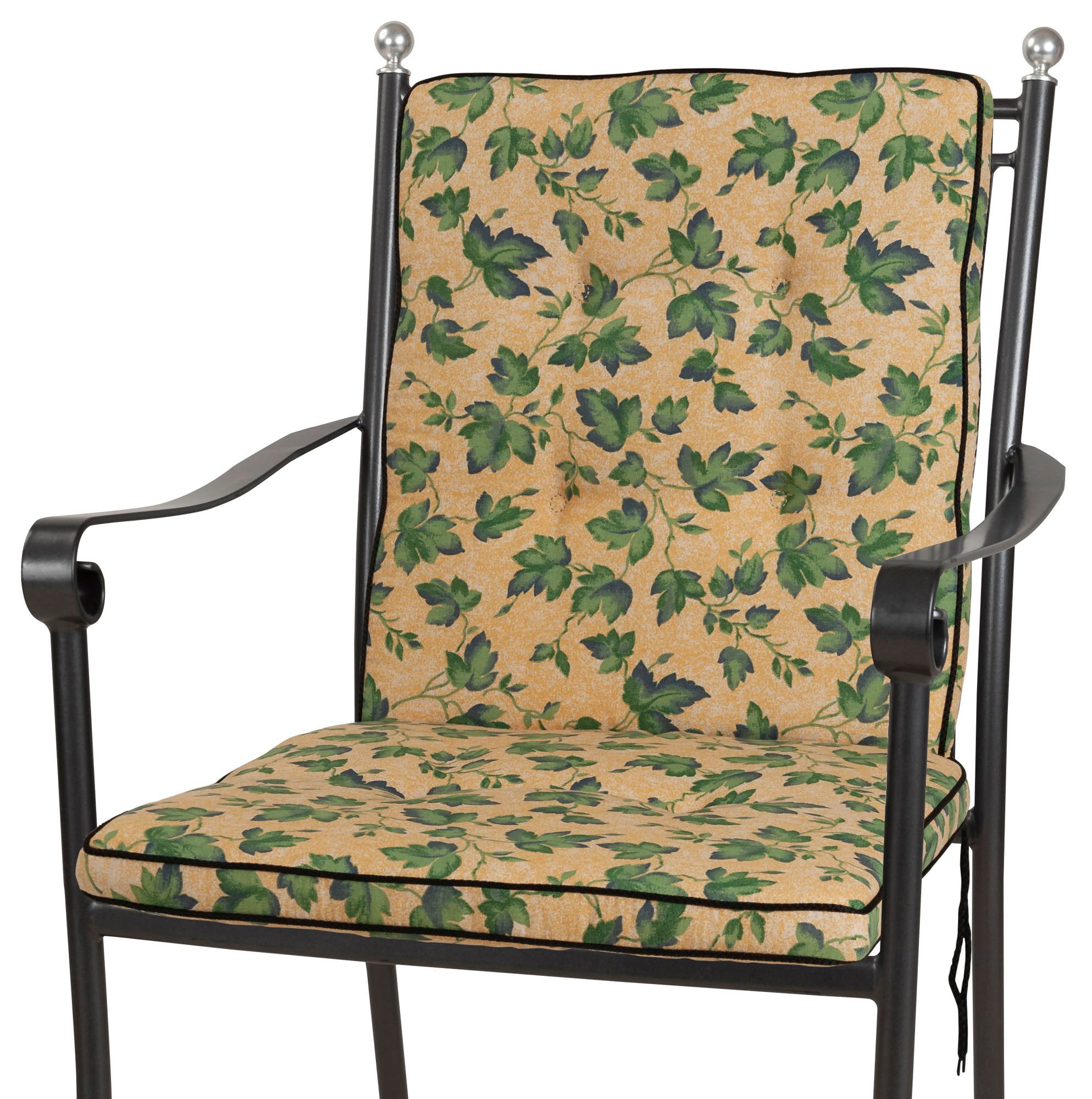 KETTtex Sesselauflage für Royal Garden MWH Niederlehner Excelsior 2455 gelb Efeu KETTtex