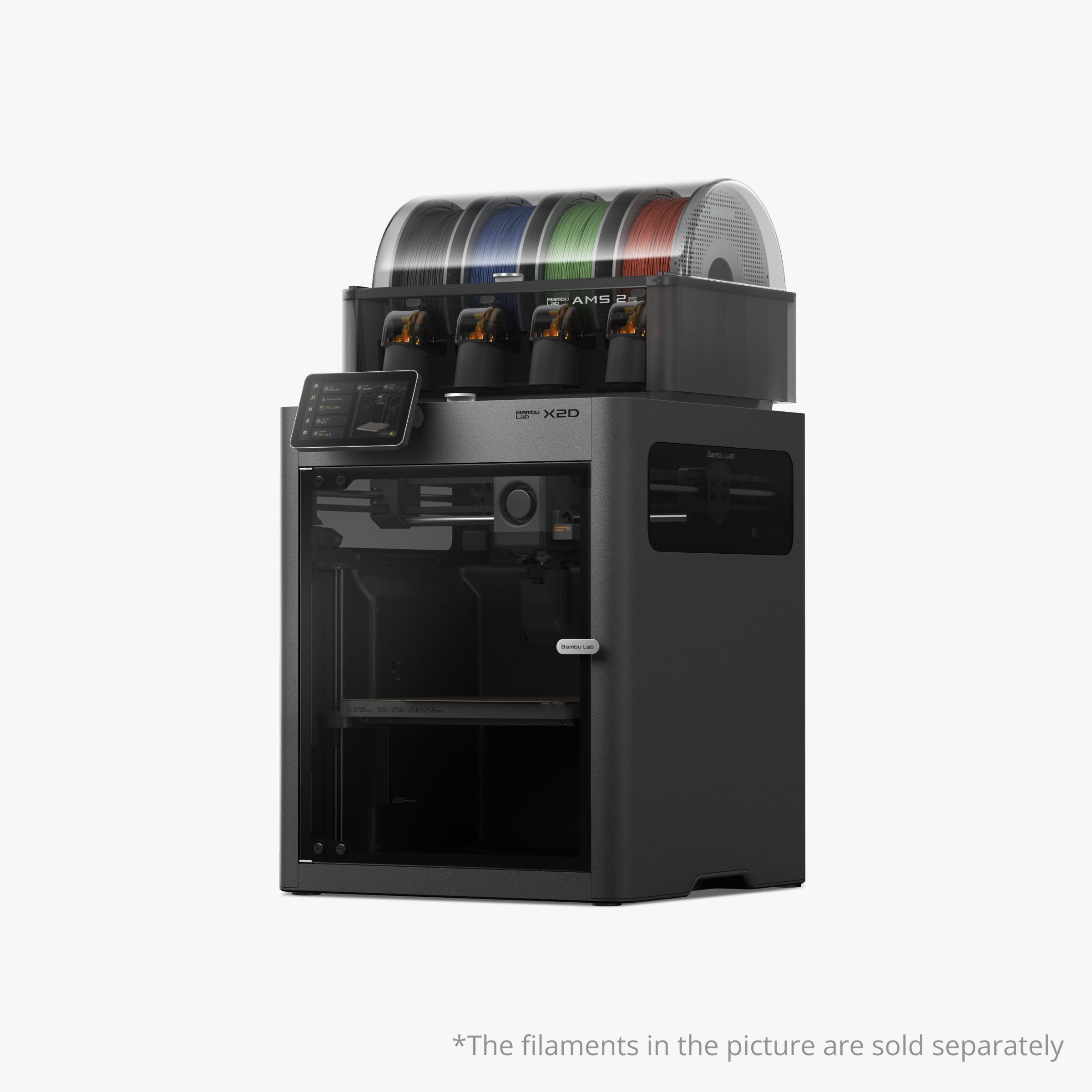Bambu Lab 3D-Drucker Bambu Lab X2D Combo 3D Drucker, Mechanisches Dual-Nozzle-System für schnellen, sauberen Druck