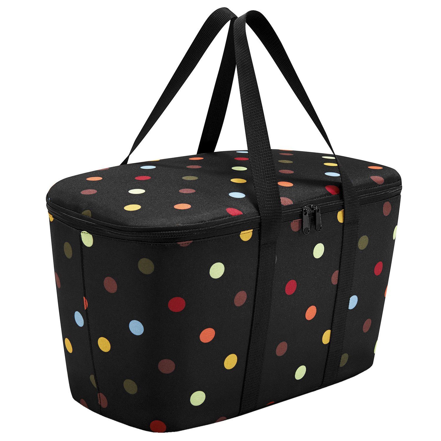 Dekor mixed black Kühltasche Thermo Wahl REISENTHEL® coolerbag l Farbe - zur Picknickkorb Einkaufskorb dots 20