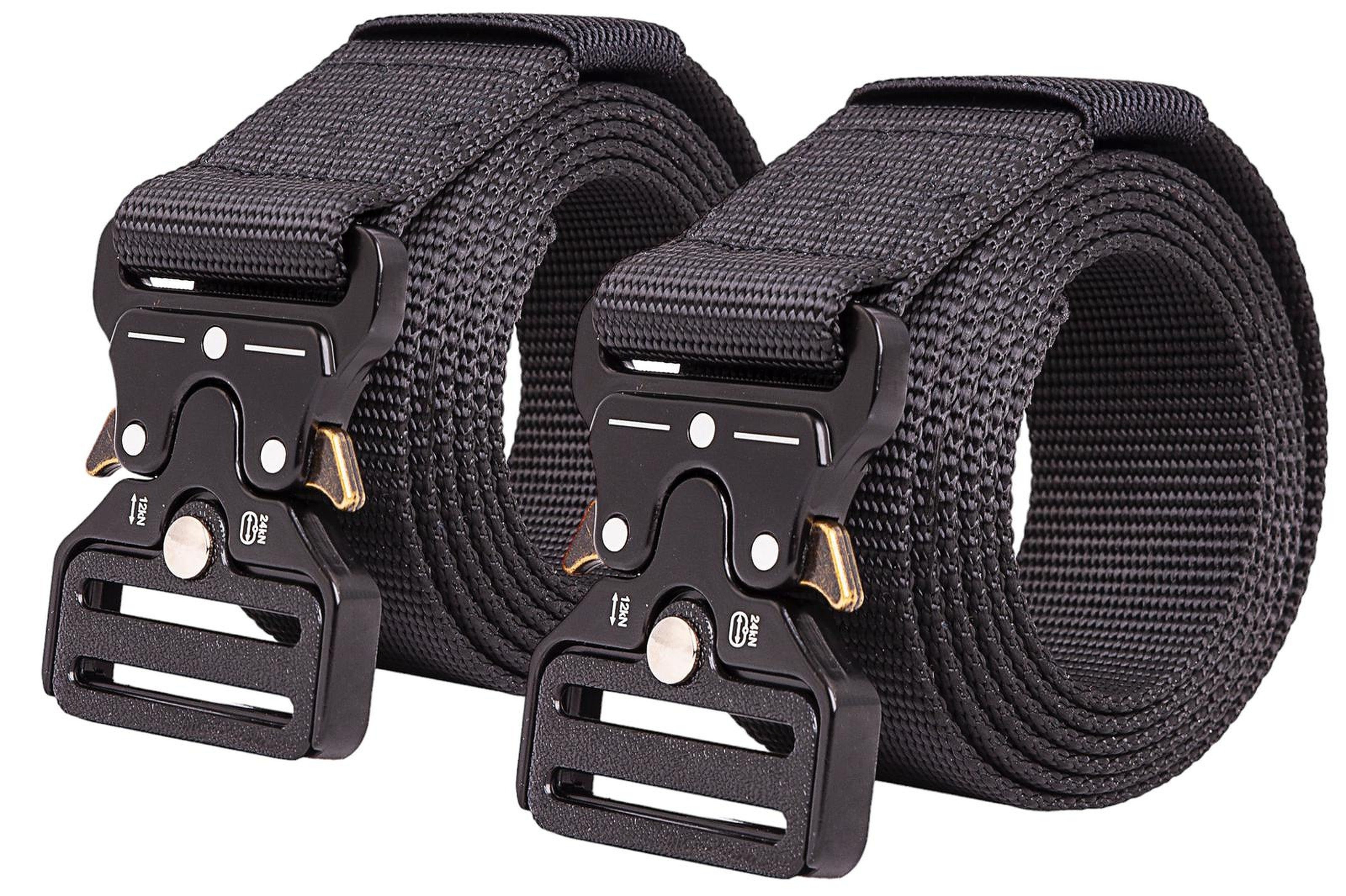 shenky Hüftgürtel Einsatzgürtel 2er Set Herren Gürtel Hüftgürtel Arbeitsgürtel schwarz (Bundeswehr, Taktischer Gürtel) Feuerwehr Polizei