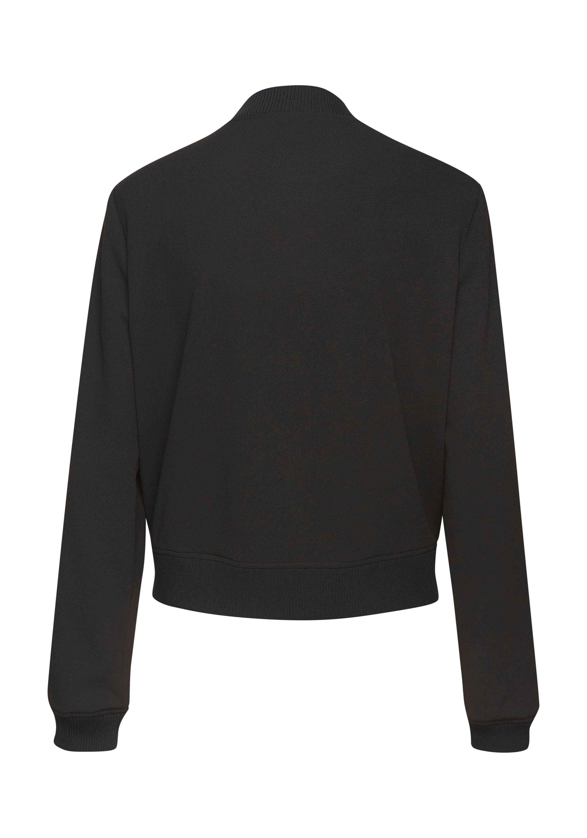 LASCANA Bomberjacke mit Druckknöpfen und Rippstrickbündchen leichte Kurzjacke, lässige Übergangsjacke, sportlich-chic – Bild 4 von 5