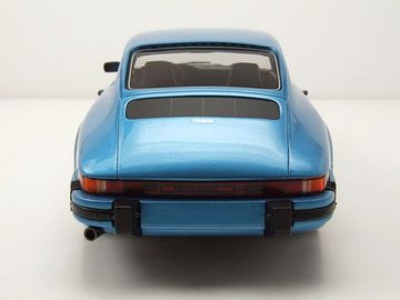 Schuco Modellauto Porsche 911 Coupe 1977 blau metallic Modellauto 1:18 Schuco, Maßstab 1:18