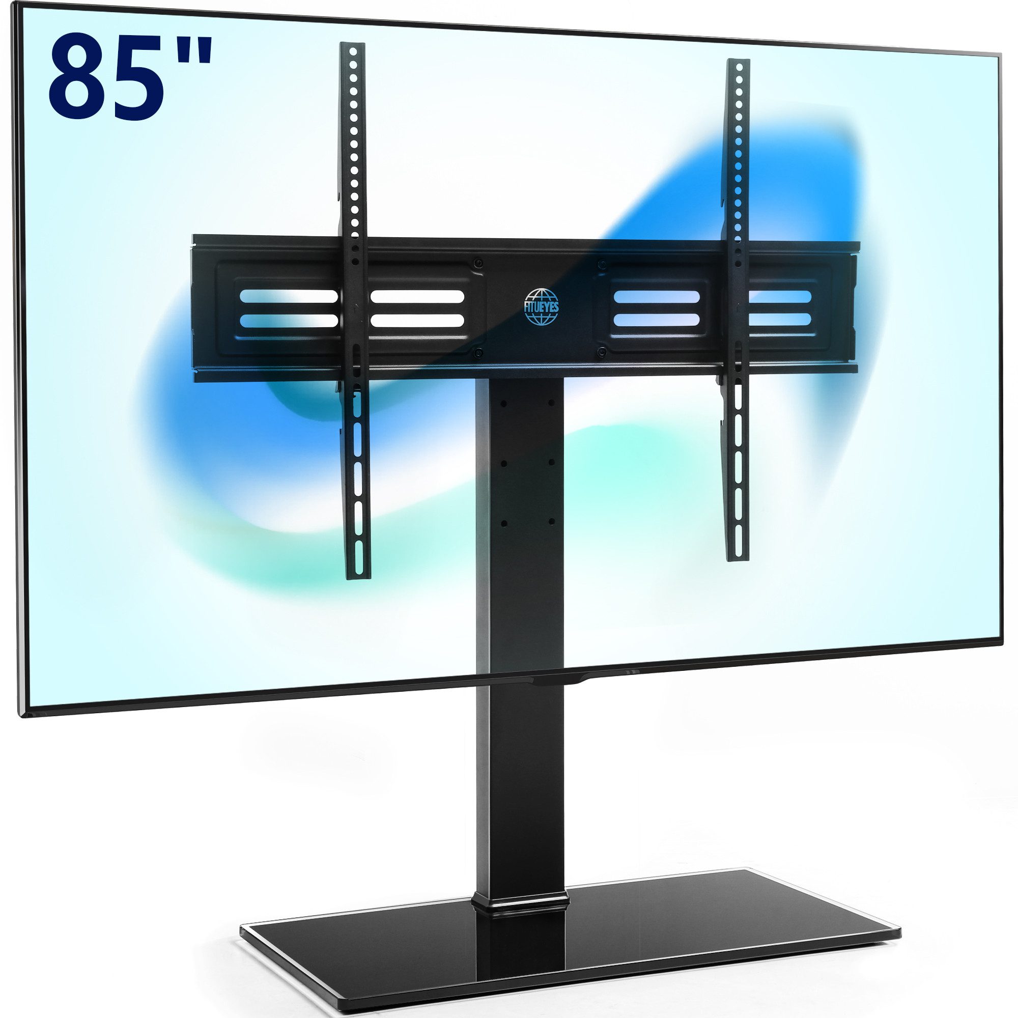 FITUEYES TV-Ständer TV-Tischständer, ±40° schwenkbar, 50-85 Zoll, (bis 85,00 Zoll, höhenverstellbar, bis 50 kg belastbar)