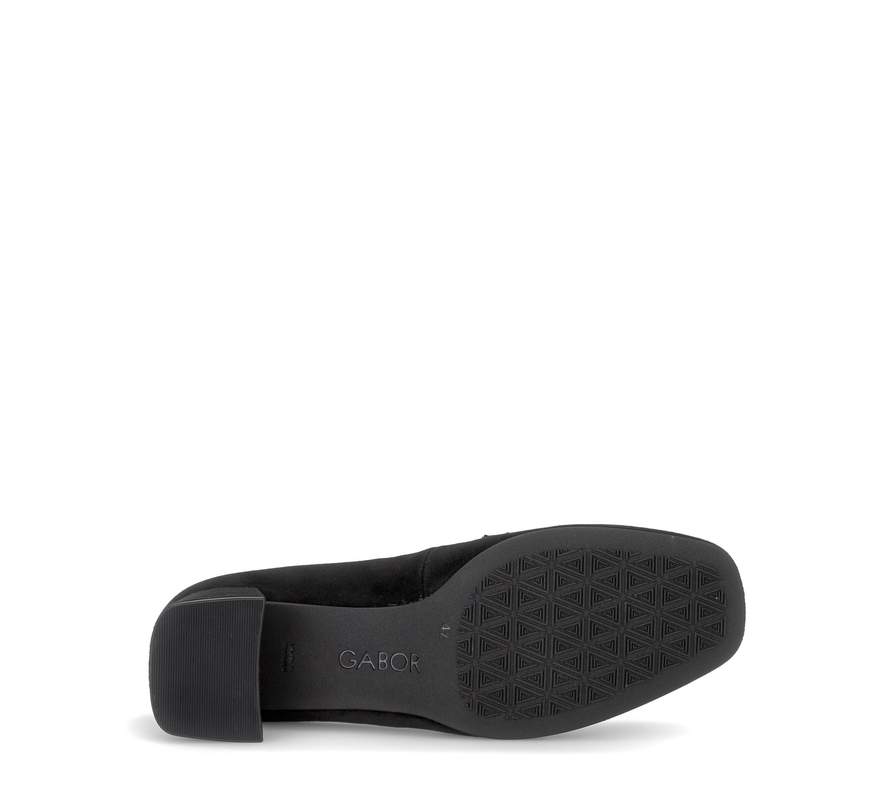Gabor Pumps Blockabsatz, Abendschuh, Businessschuh mit edler Zierspange, Weite G