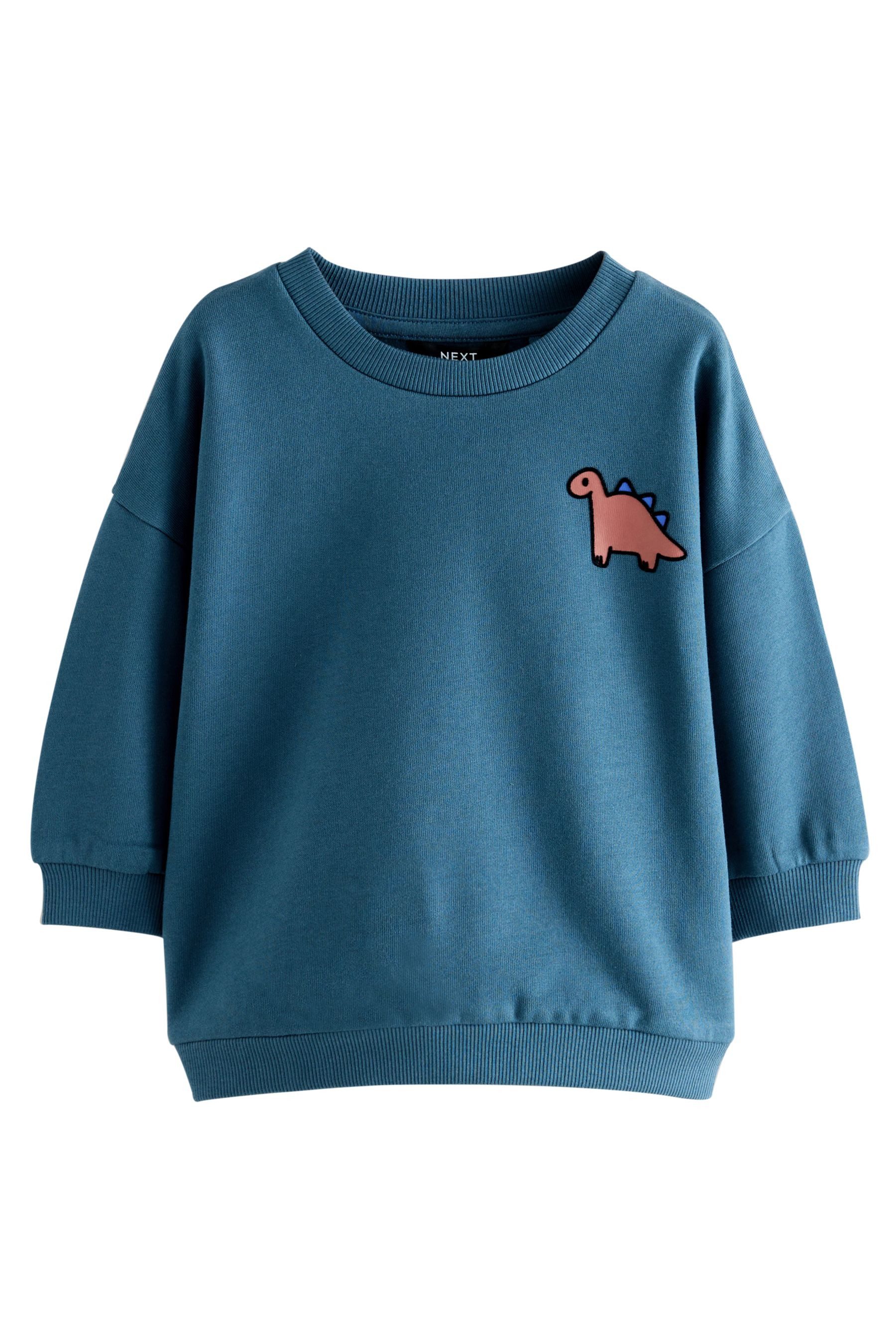 Next Sweater Sweatshirt mit Rundhalsausschnitt und Print (1-tlg)