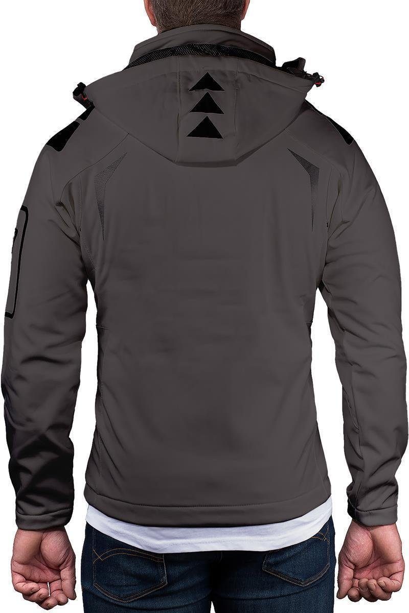 Geo Norway Softshelljacke Herren Regular Fit Jacke batechno Dark Grey S mit günstig online kaufen