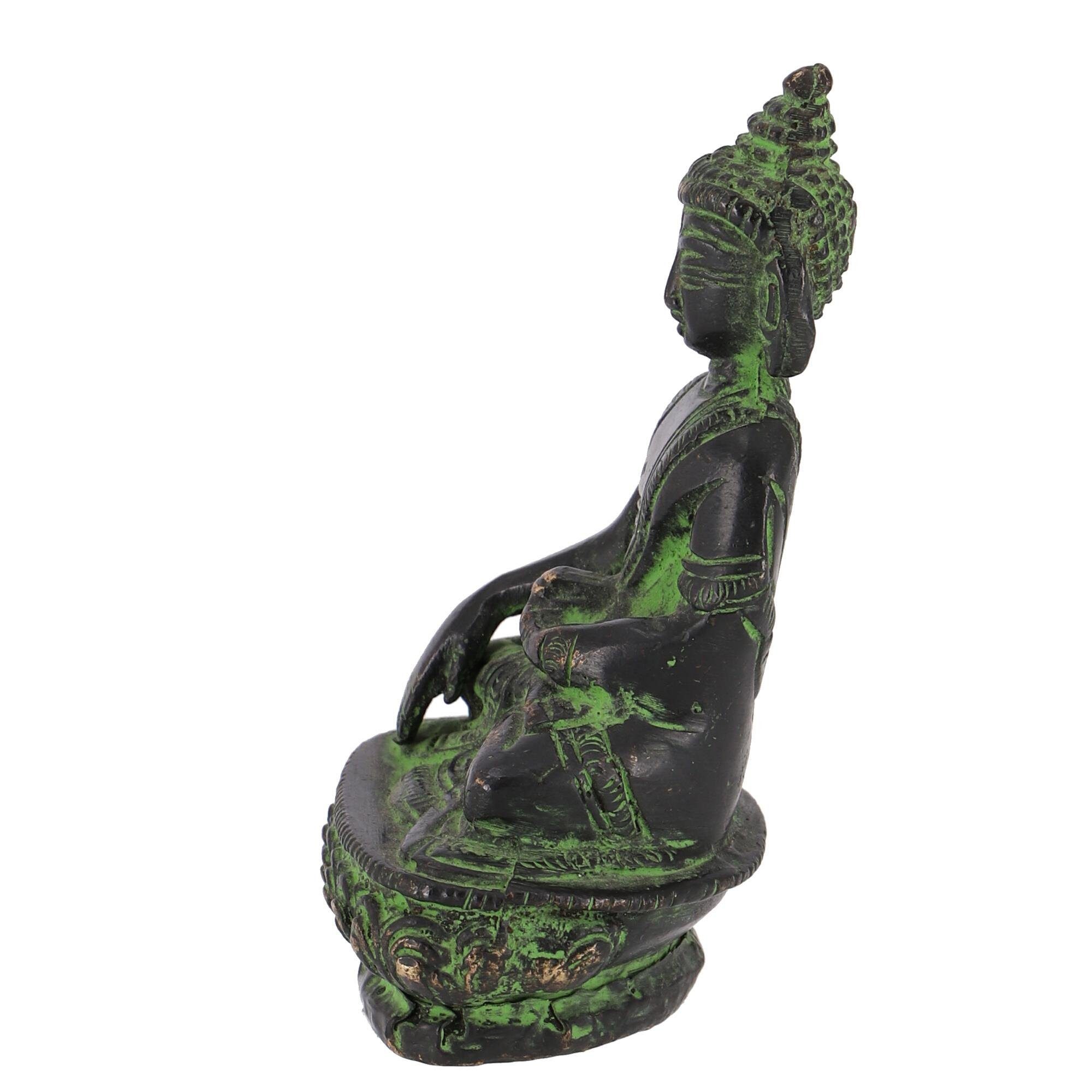 Messing Buddha Buddhafigur Buddha Statue Akshobaya cm.. 8 aus Guru-Shop