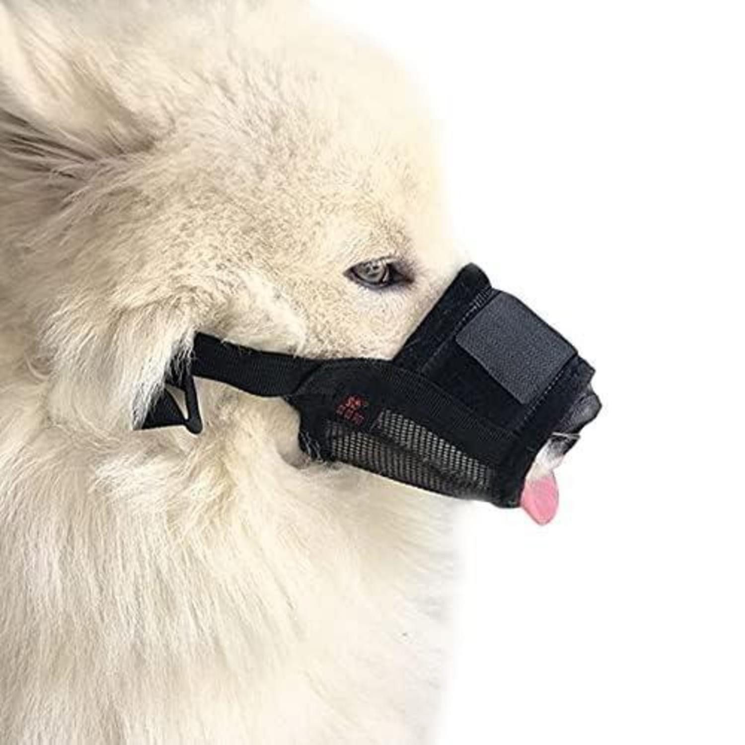 LuxusKollektion Maulkorb Hundemaulkorb Mesh atmungsaktiv verstellbar M, Textil