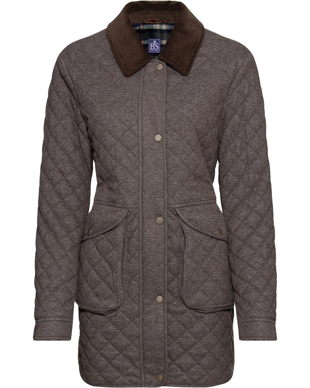 Brigitte von Schönfels Steppjacke Steppjacke mit Cordkragen