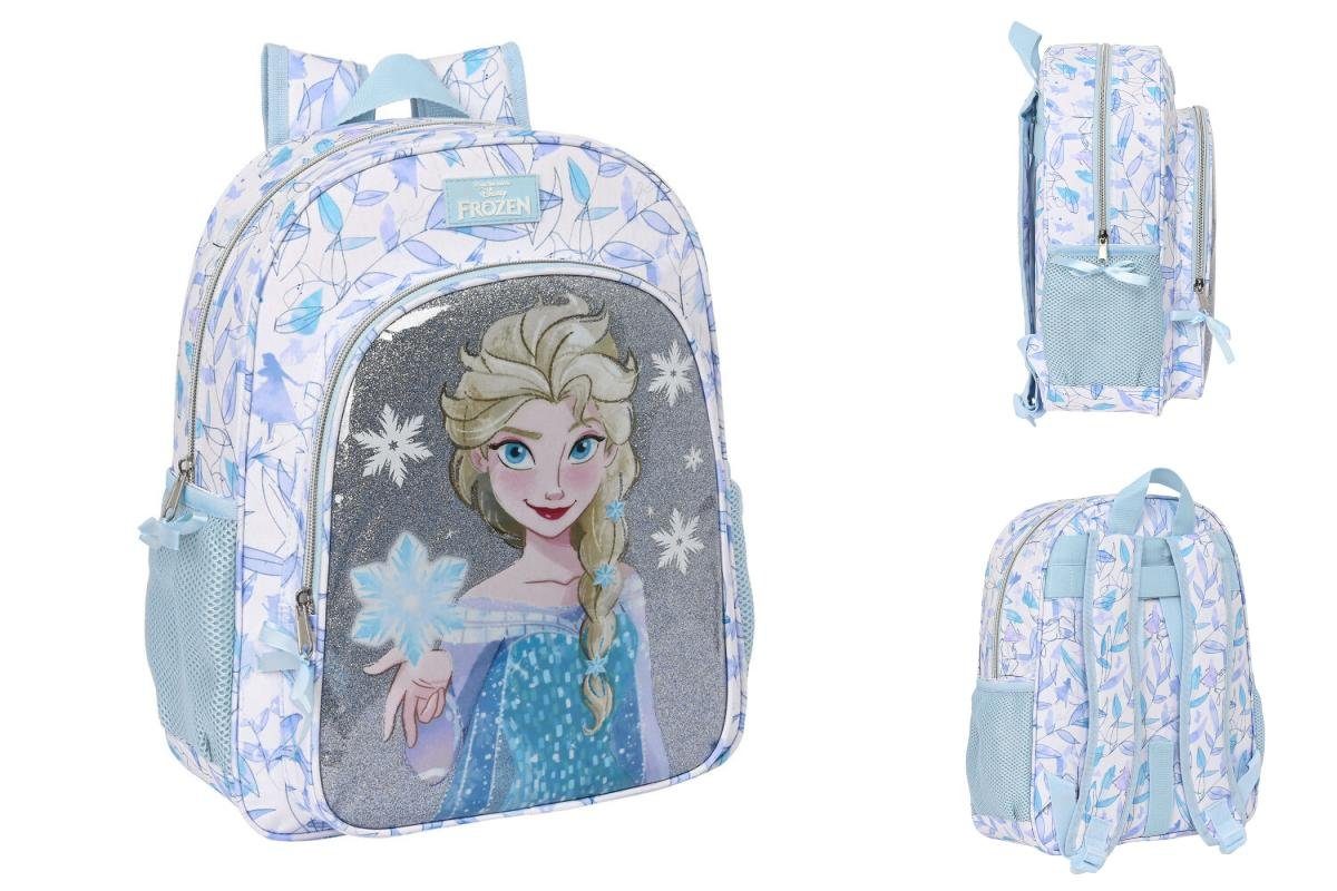 Frozen Rucksack Kinder-Rucksack Frozen Memories Silberfarben Blau Weiß 32 x 38 x 12 cm