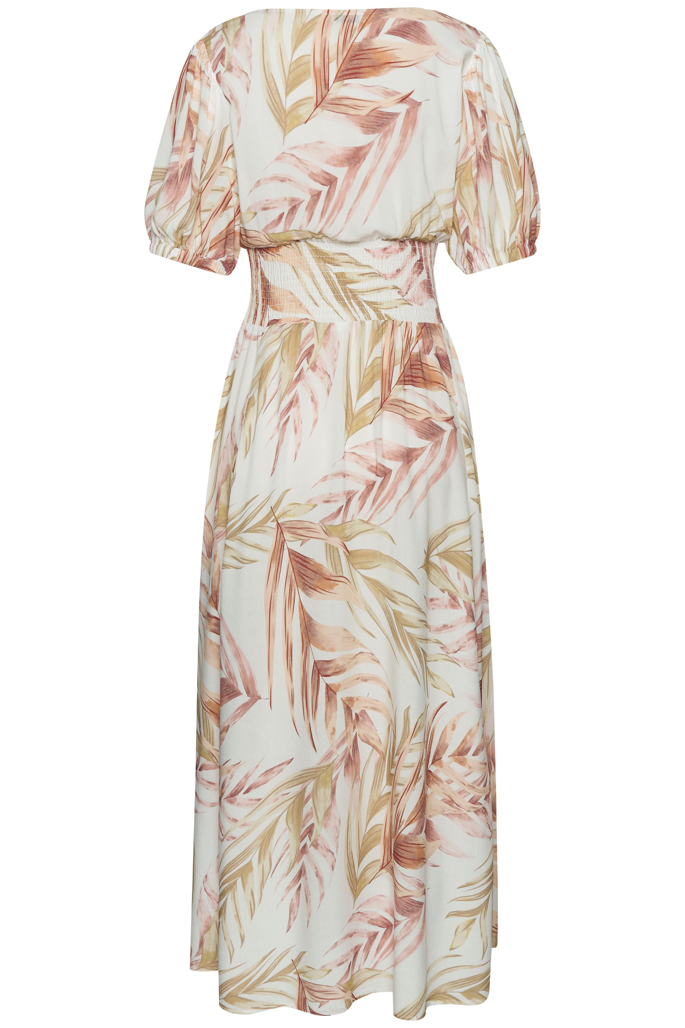 LASCANA Maxikleid mit Alloverdruck und V-Ausschnitt aus Webware Sommerkleid mit Puffärmeln, Elegantes Webkleid, Strandkleid