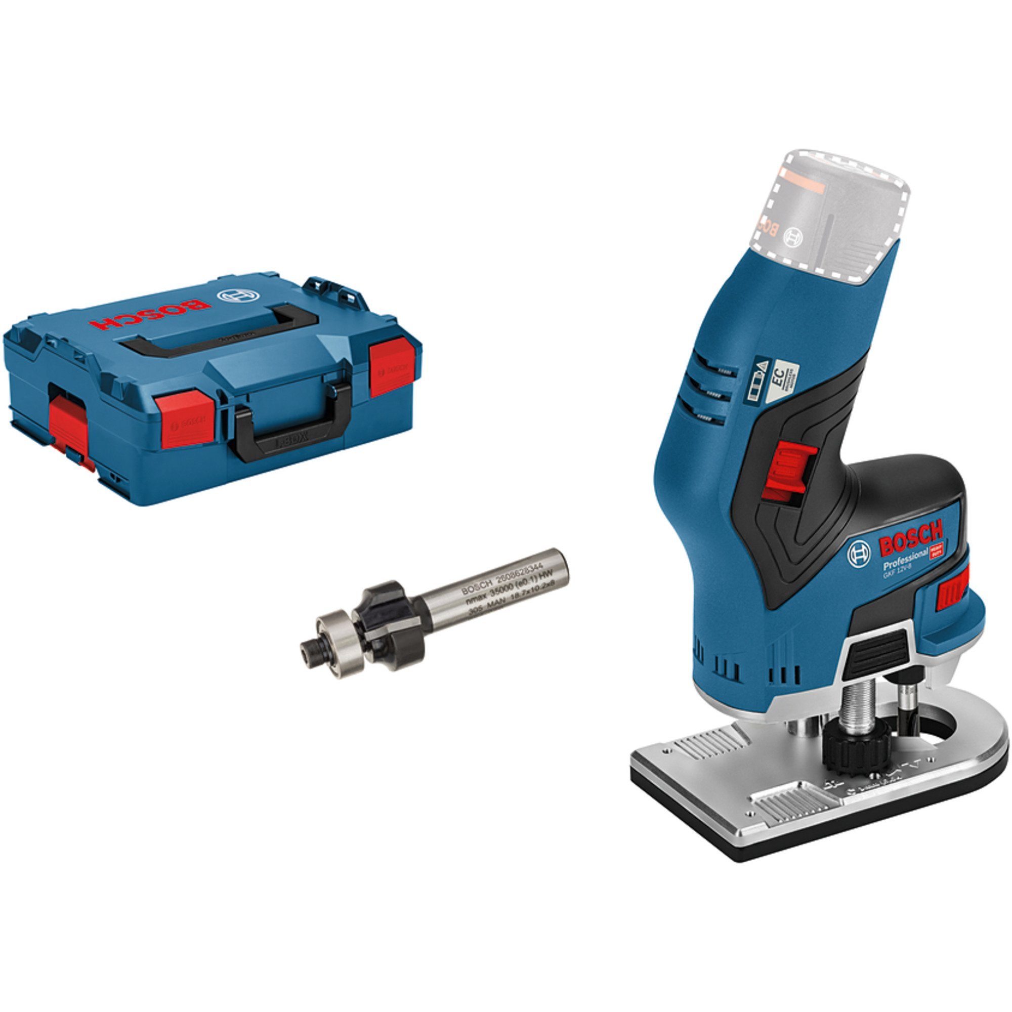 Bosch Professional Oberfräse Bosch Professional Akku-Kantenfräse GKF 12V-8