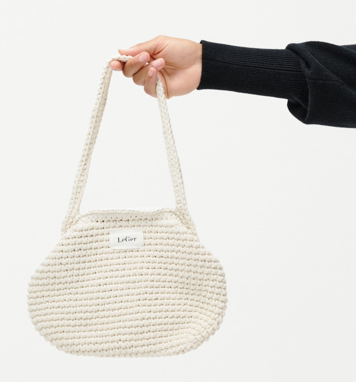 LeGer Handtasche Perle Bag, in Häkeloptik
