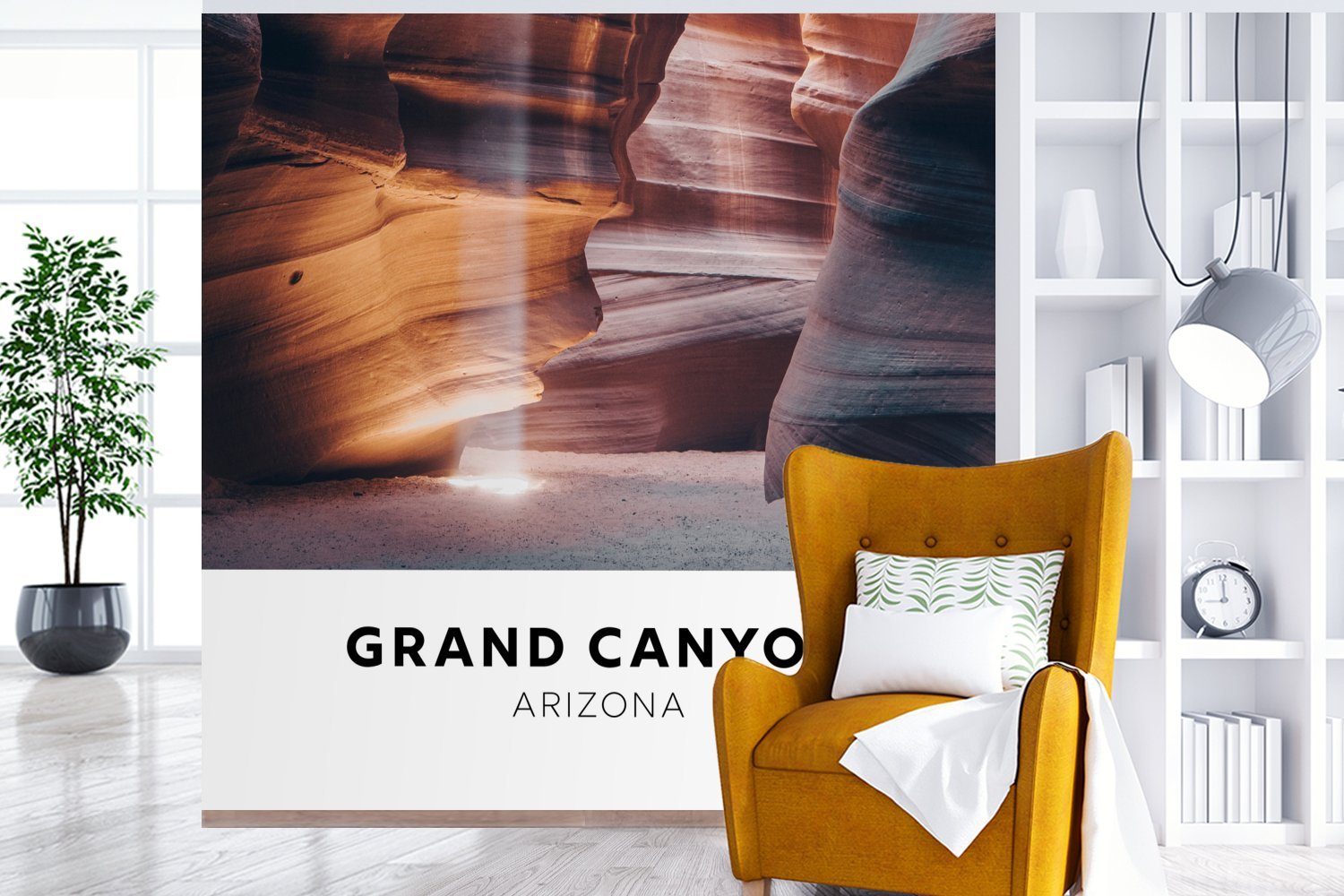 oder Canyon, Tapete MuchoWow Schlafzimmer, Vinyl für Arizona Amerika Wandtapete Fototapete Grand - (5 Matt, St), bedruckt, Wohnzimmer -