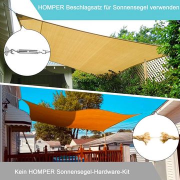 GelldG Schrauben-Set M6 Sonnensegel Befestigungs Kit, Sonnensegel Zubehör Montage