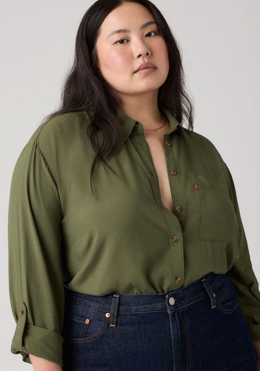 Levi's® Plus Hemdbluse PLUS DARLENE SHIRT aus fließender Viskose
