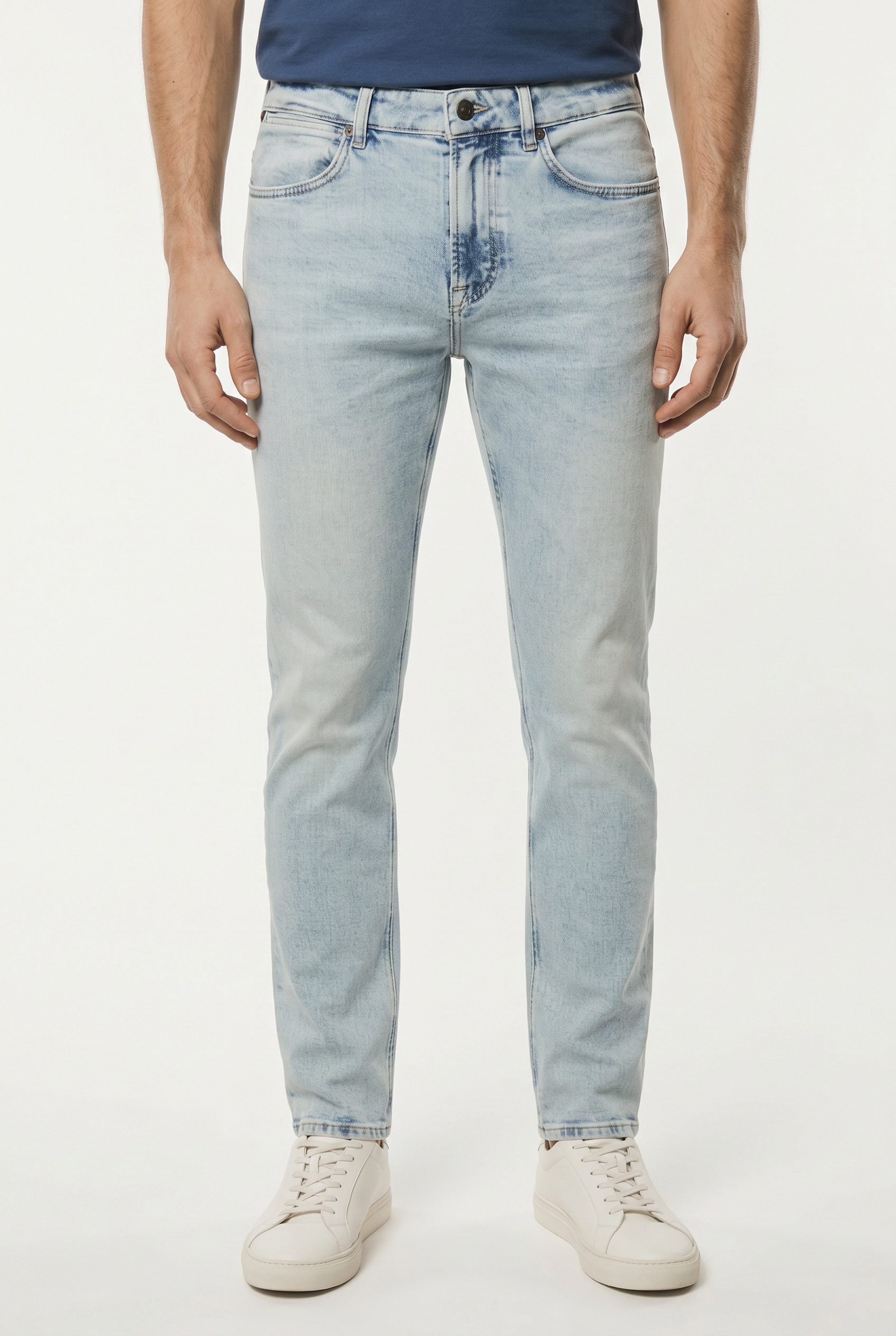 BOSS ORANGE Slim-fit-Jeans Delaware Soft-Motion-Denim Schmale Passform Mittlere Leibhöhe