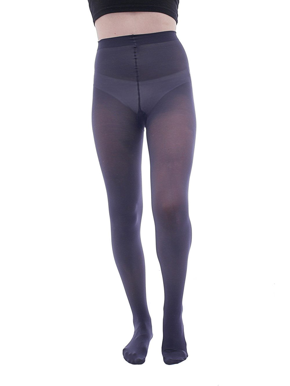 SYS Feinstrumpfhose Strumpfhose 40 DEN Mikrofaser matt Farben graphit-grafitowy 4-L 40 DEN matt, 40 DEN