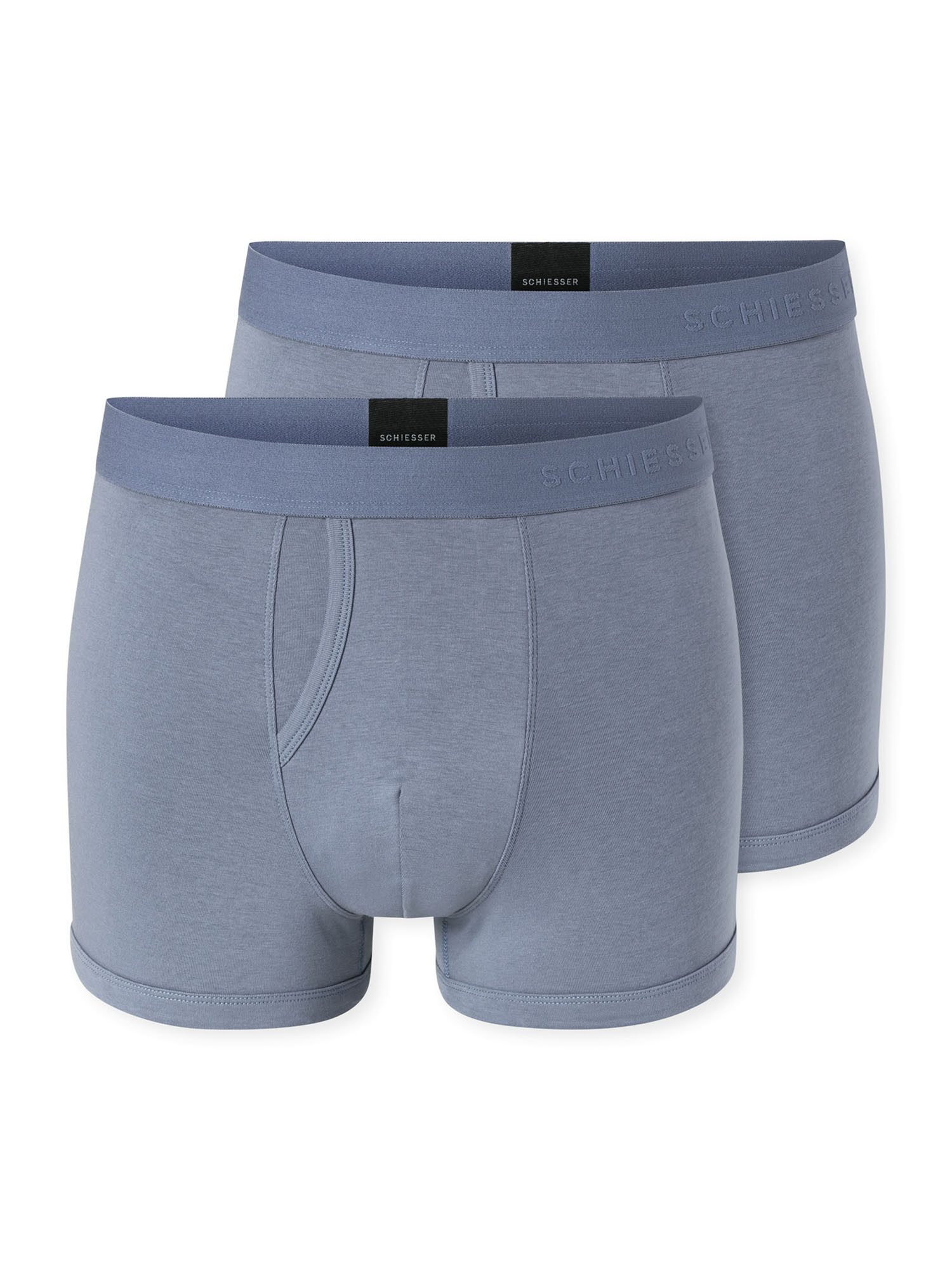 Schiesser Trunk Rib Essentials (2-St) Unterhose, Unterwäsche, Boxer Trunk