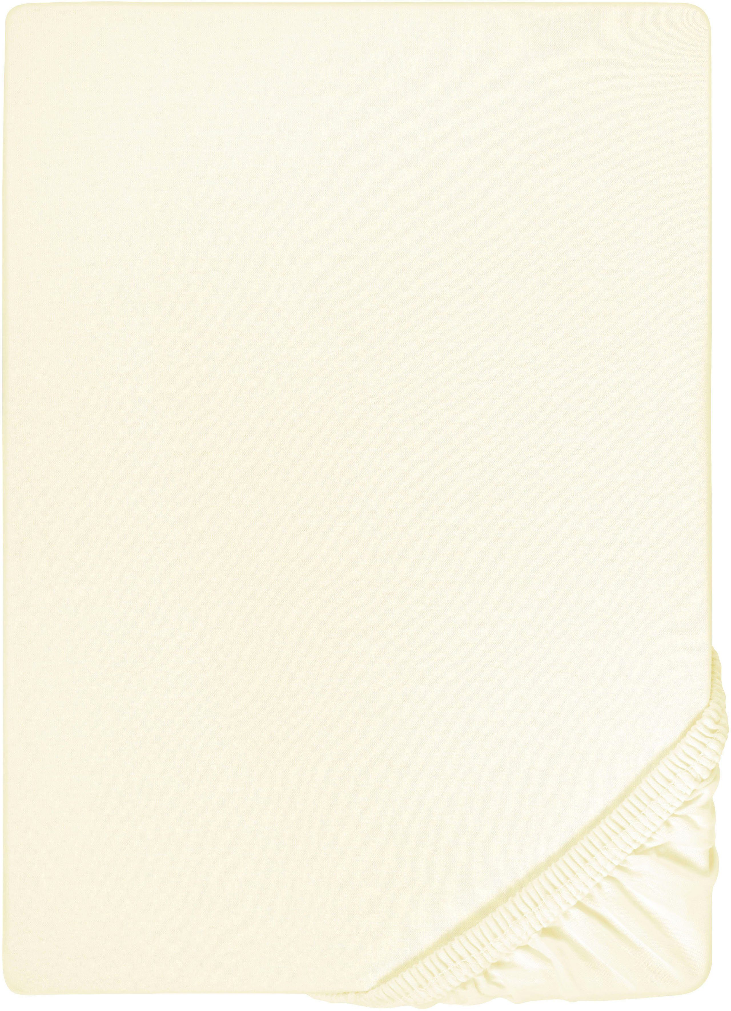 Biberna Spannbettlaken Conny, Jersey-Elasthan, Gummizug: rundum, (1 Stück), günstig online kaufen