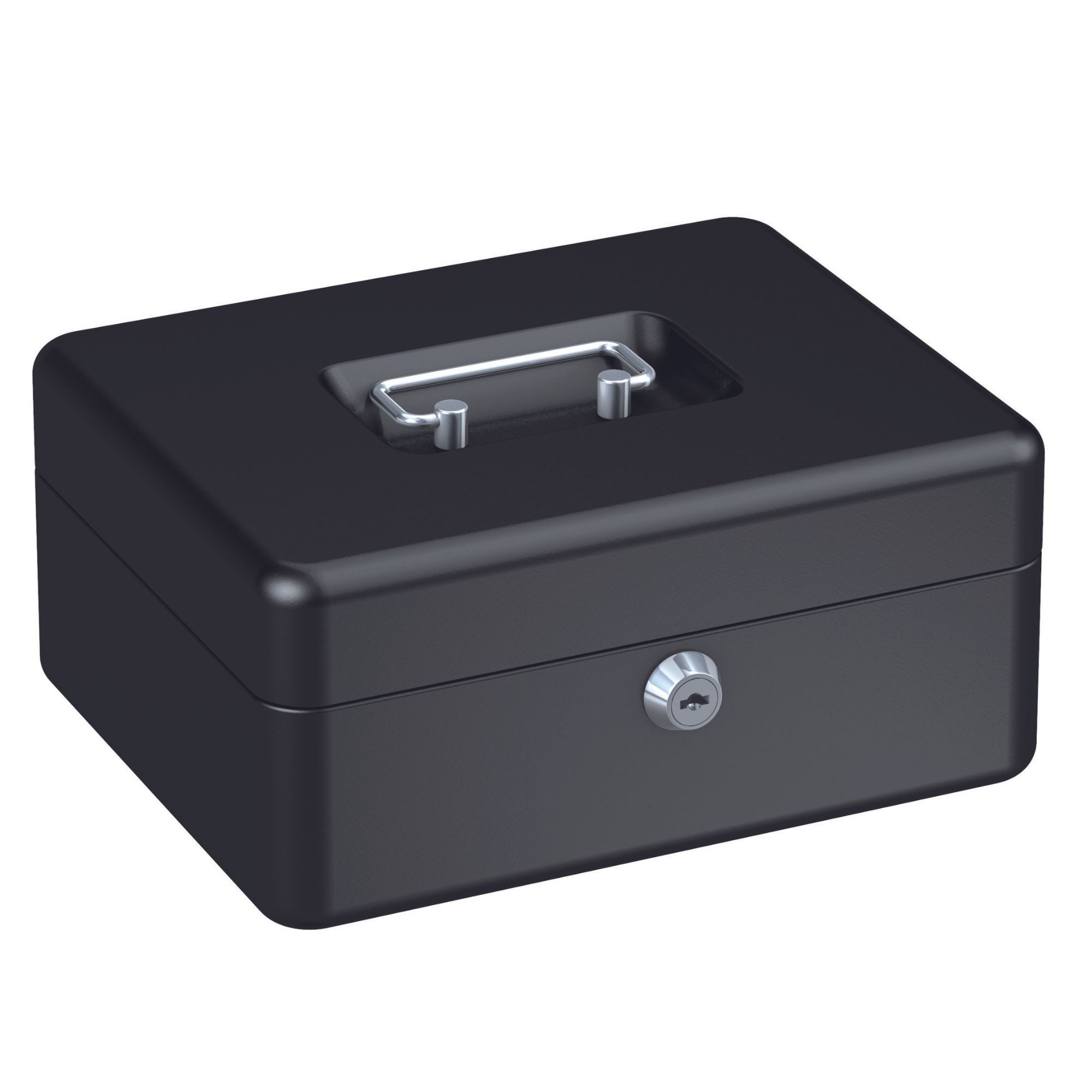 BASI Geldkassette Bargeldkasse (Packung), B20 x L16,1 x H9 cm, abschließbar, 2 Schlüssel, Farbe Schwarz