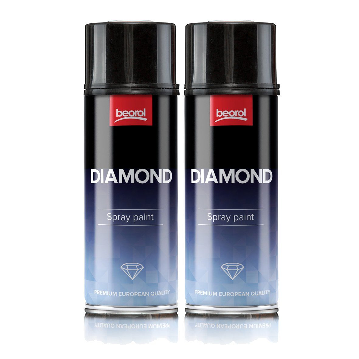 - Sprühlack 2x blau, Acryllack Sprühfarbe Metallic 400ml BigDean Spraydose glänzend