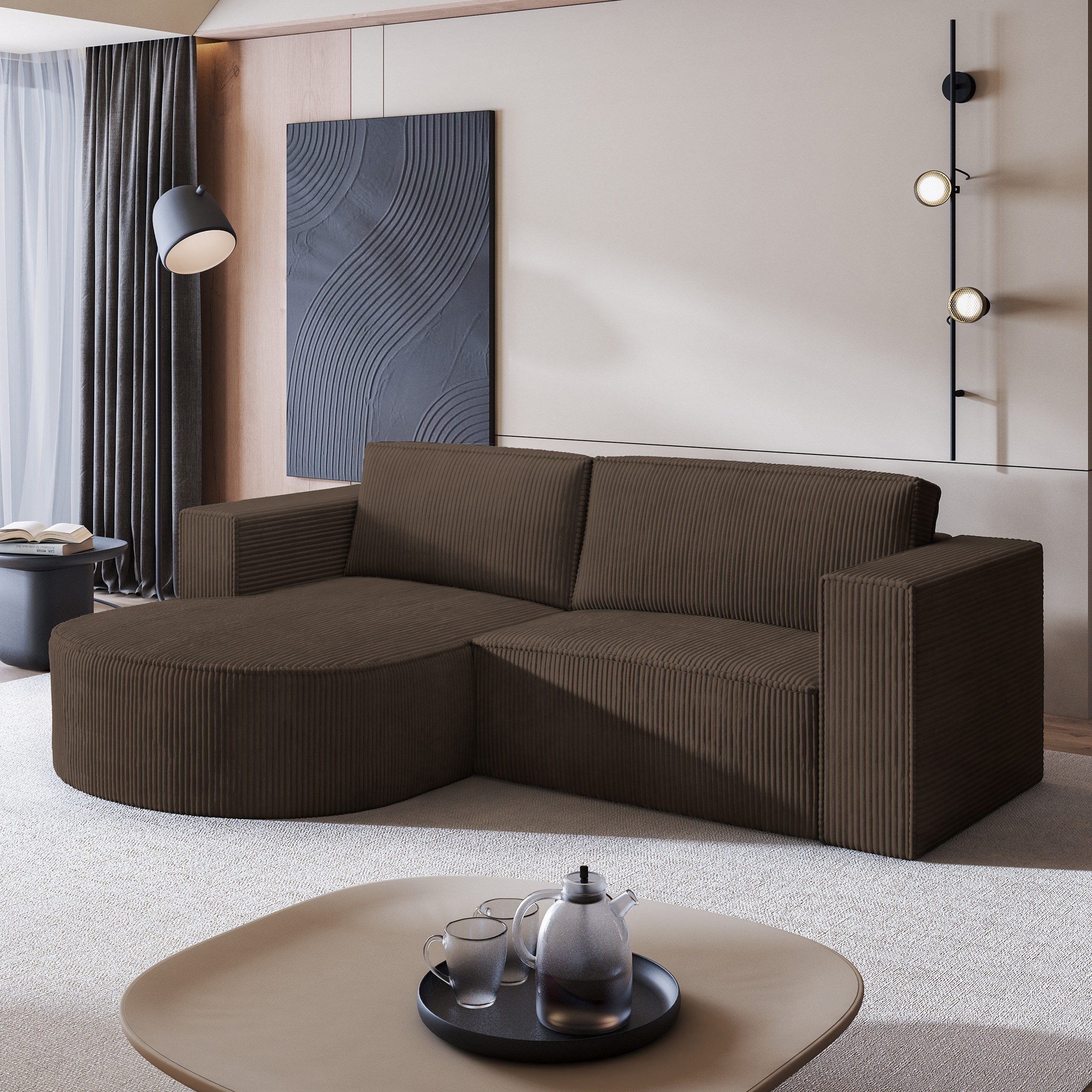 Masseno Ecksofa SORELA mit Schlaffunktion L-Form, günstig online kaufen