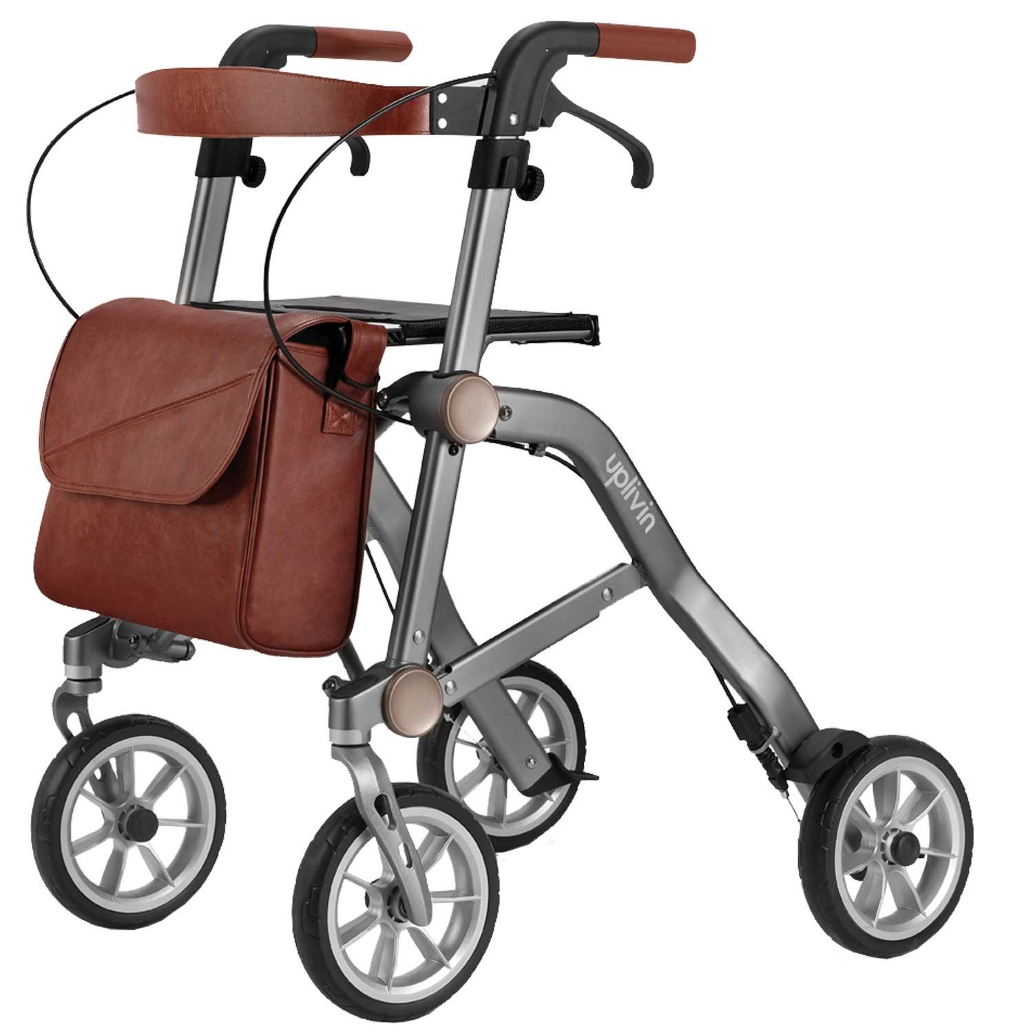 RUSSKA Rollator Russka Uplivin Rollator Trive grau doppelt faltbar
