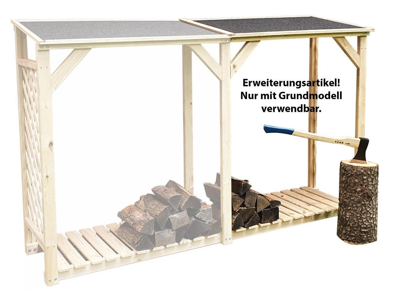 promadino Kaminholzregal-Erweiterung Speyer, BxTxH:119,5x68x148 cm