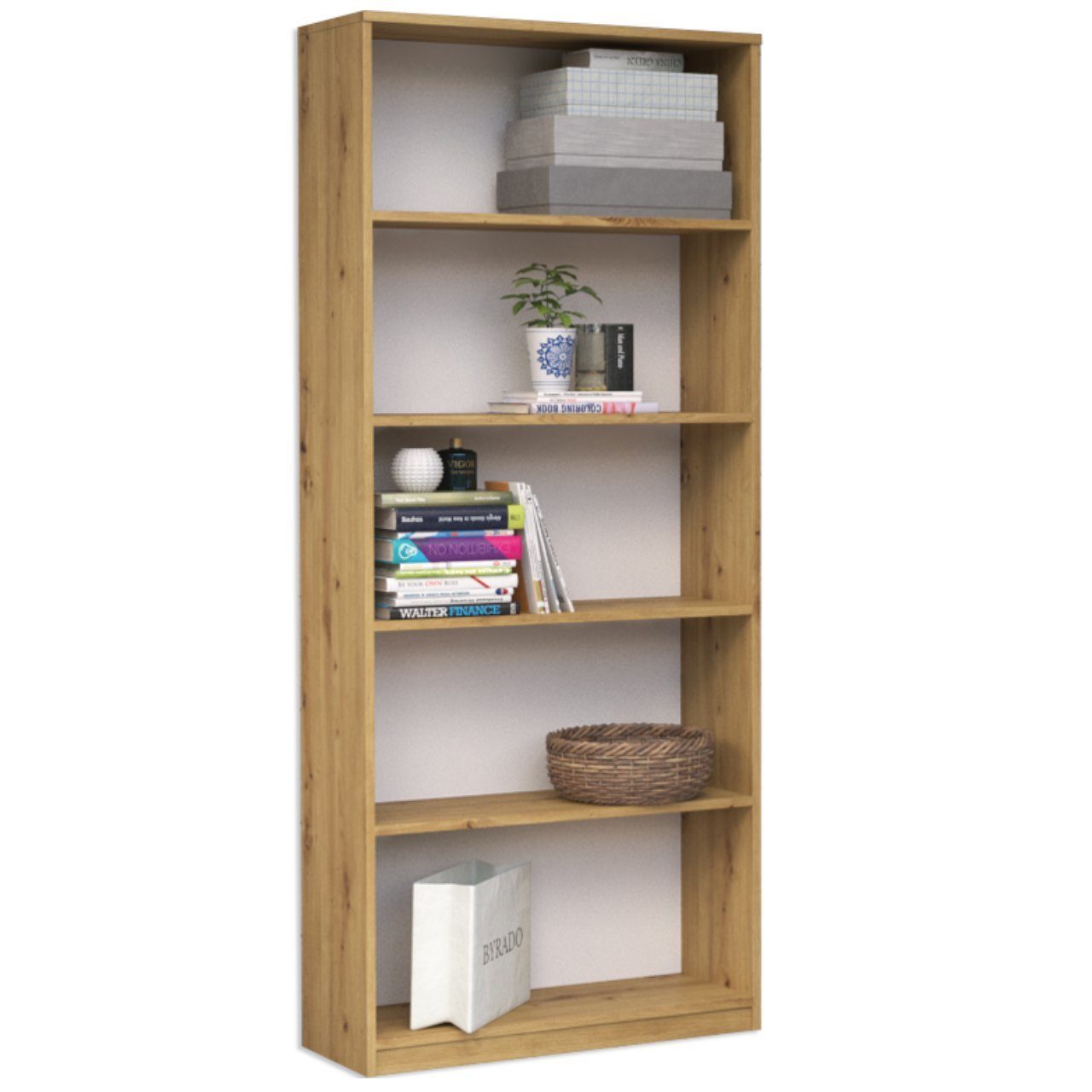 ibonto Bücherregal Elegantes Aufbewahrungsregal Wohnzimmermöbel für günstig online kaufen