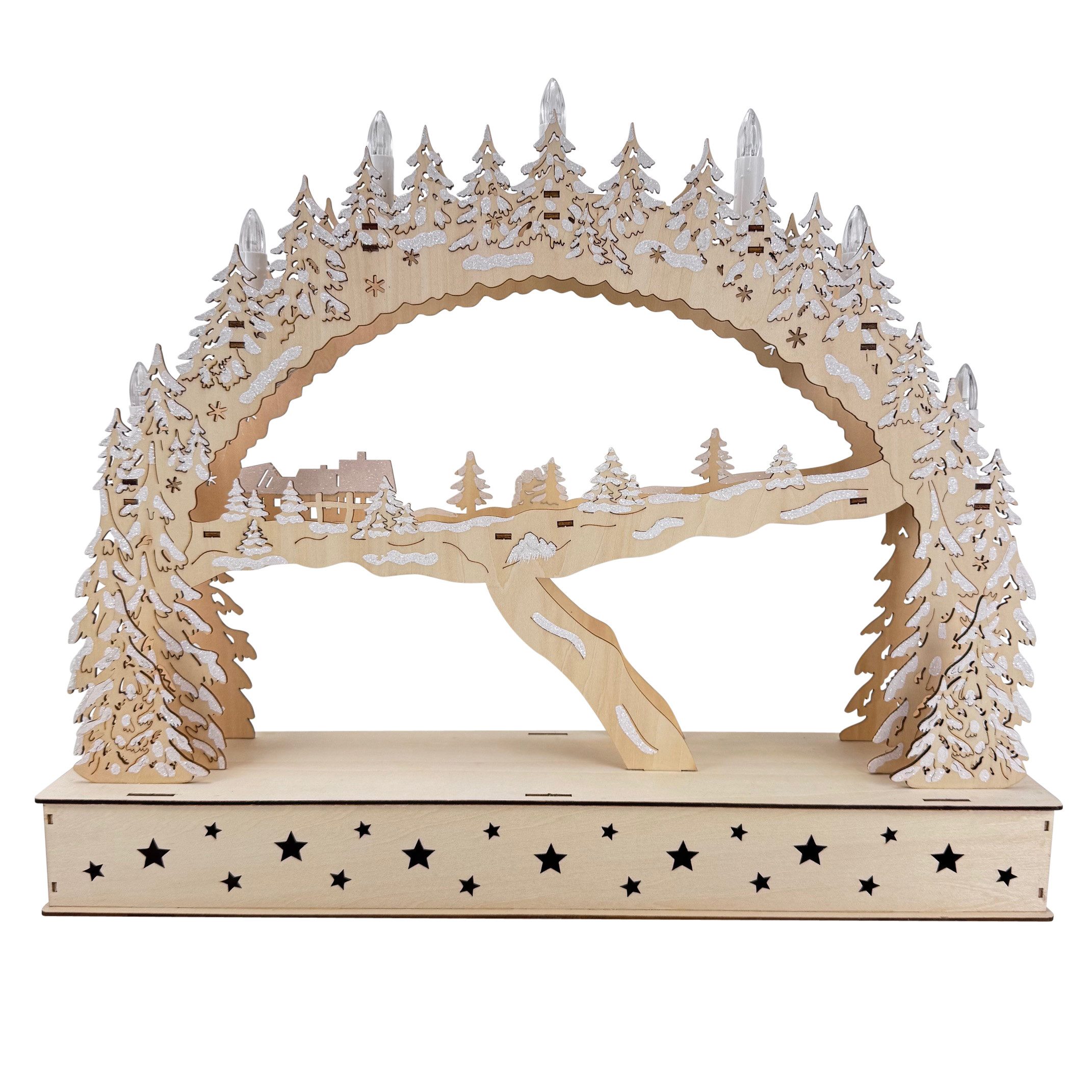 Online-Fuchs LED Schwibbogen zum selber dekorieren - Lichterbogen Weihnacht günstig online kaufen