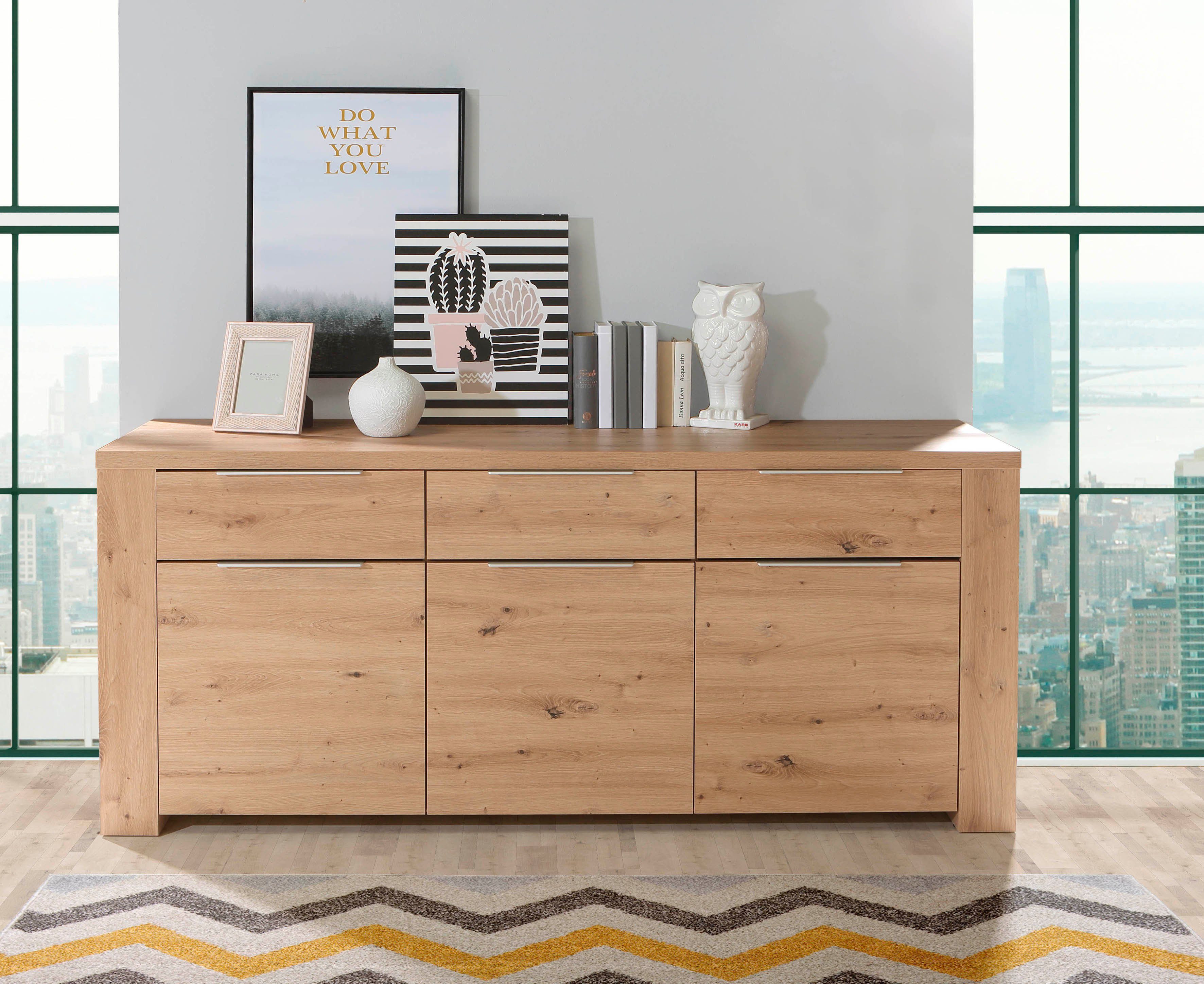 FORTE Kommode »CALPE«, Breite 188 cm, Platzwunder mit viel Stauraum