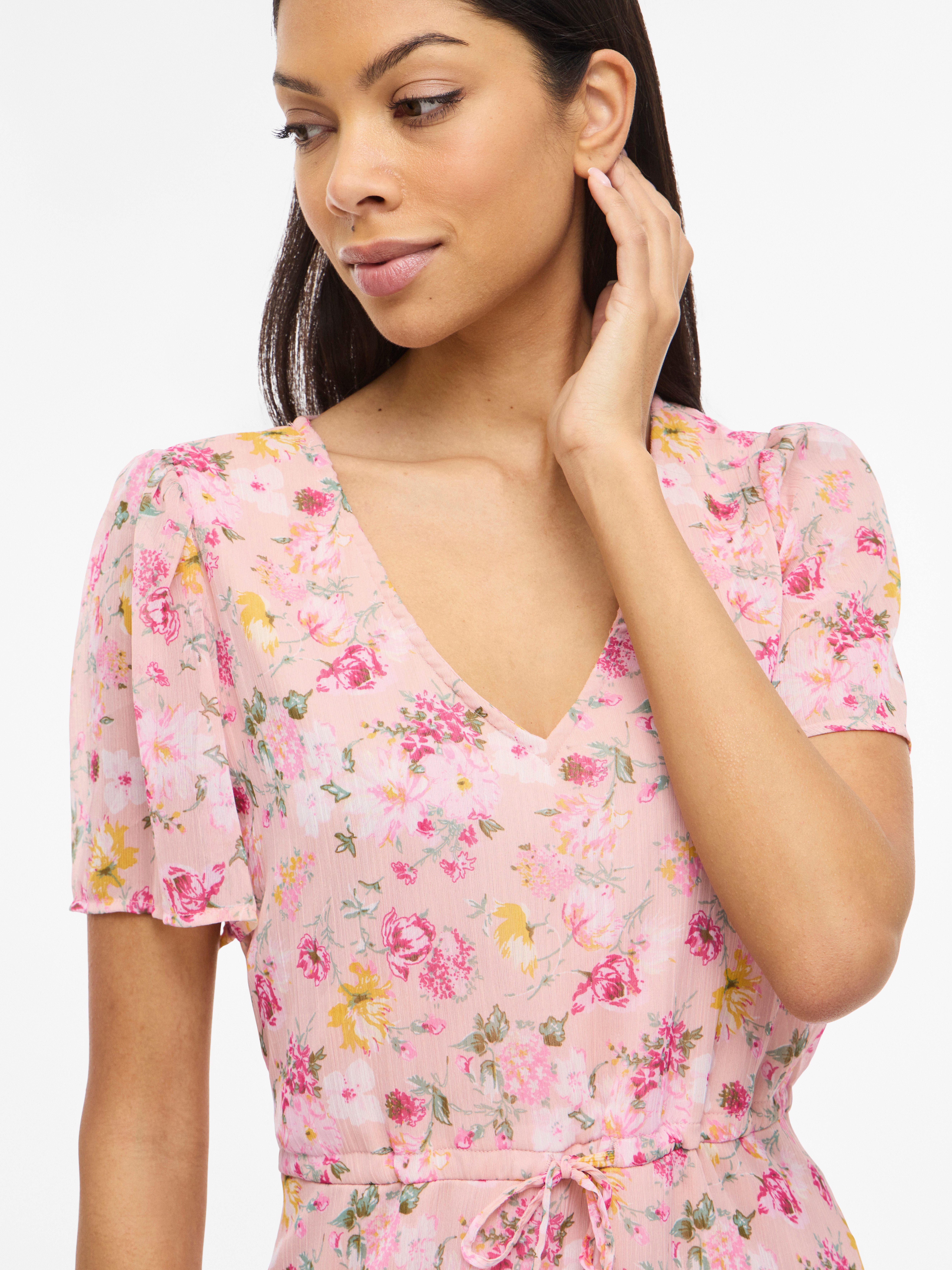 Vila Minikleid VIFALIA V-NECK S/S SHORT DRESS- NOOS Sommerkleid günstig online kaufen