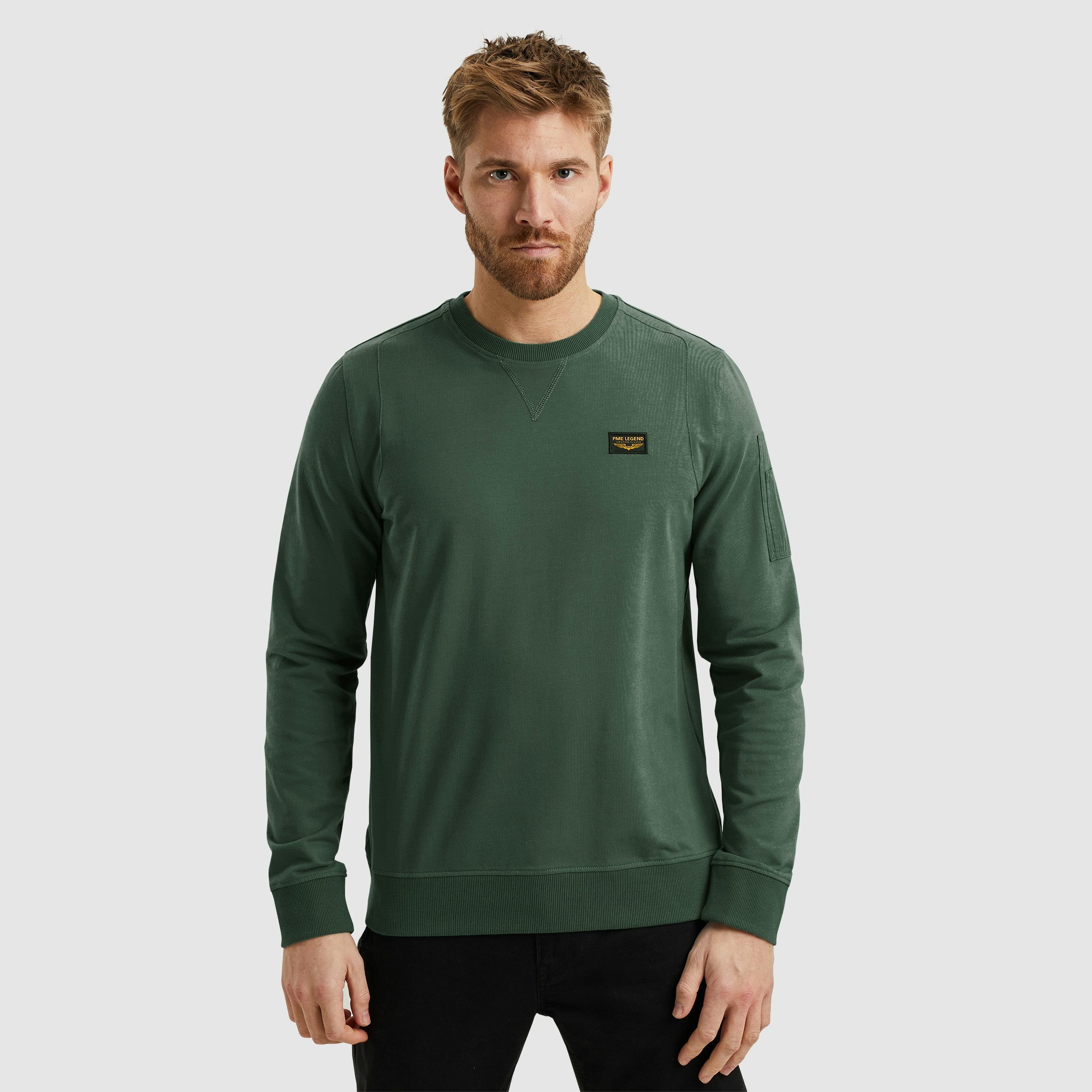 PME LEGEND Sweatshirt Airstrip sweat mit Logo Stickerei günstig online kaufen