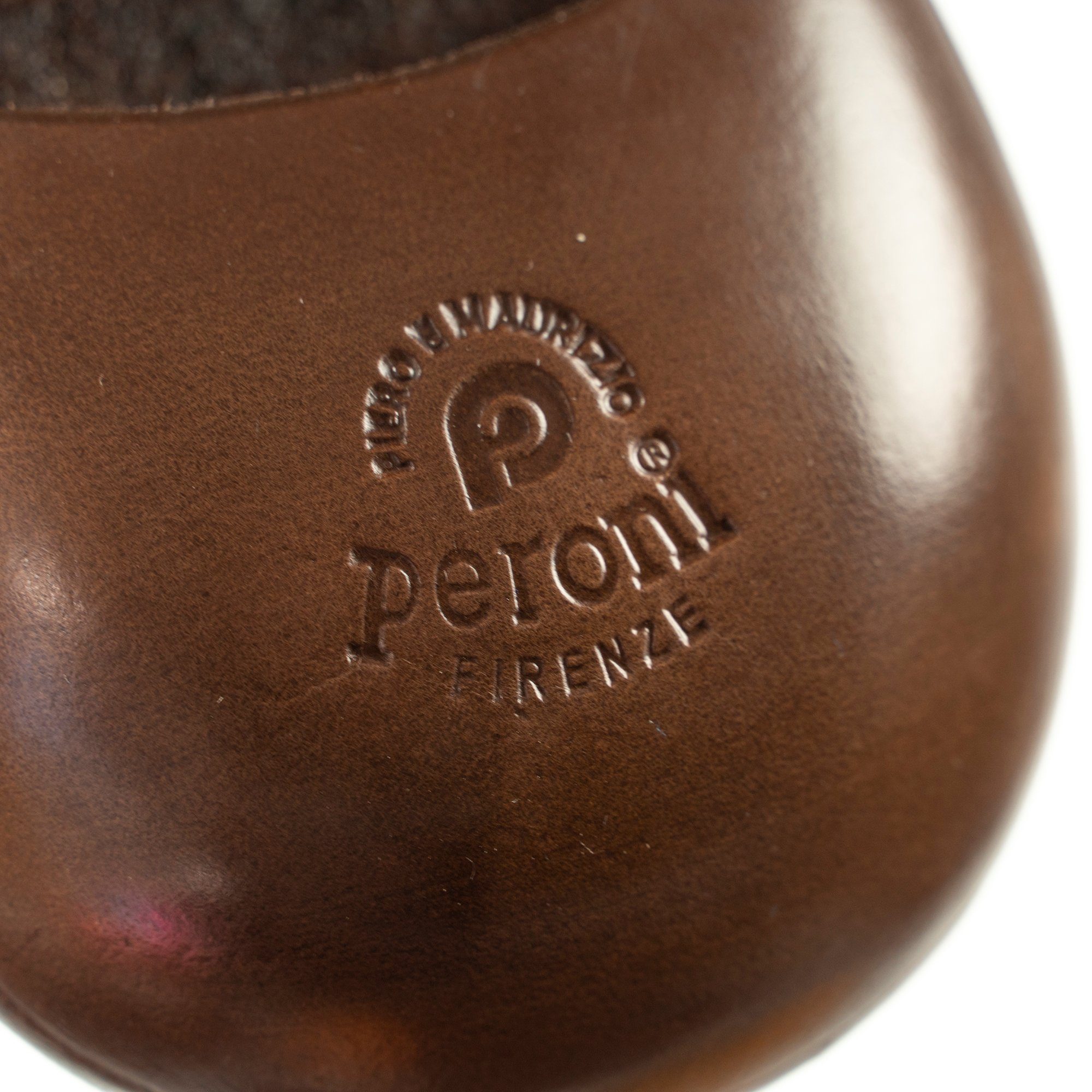 Peroni Firenze Brown 7x7,5 für Mini Leder, Italien, Coin Handgefertigt 100% Geldbörse Medium Case in Münzen, cm
