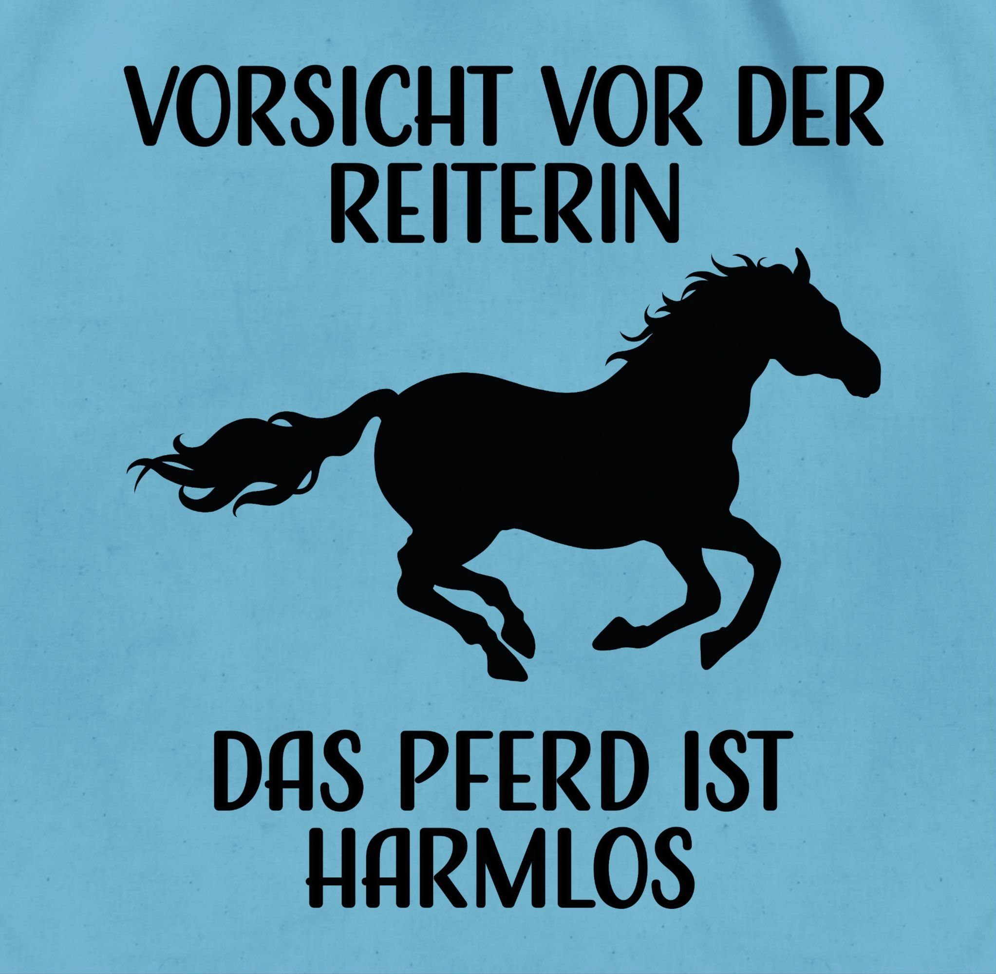 Shirtracer Turnbeutel Vorsicht vor der Reiterin - Das Pferd ist Harmlos, Pferd