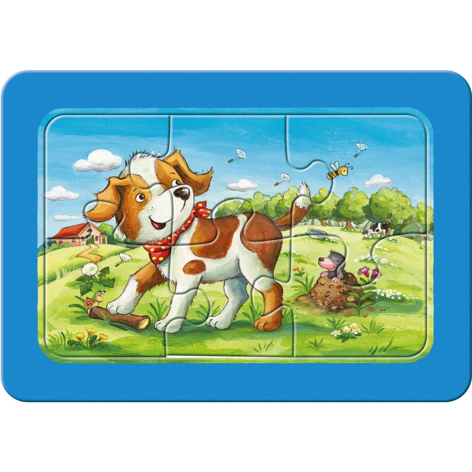 Ravensburger Puzzle Meine Tierfreunde My first puzzle - Rahmenpuzzle 3 x 6 Teile, Puzzleteile