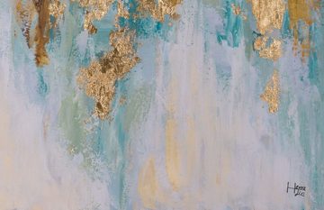 KUNSTLOFT Gemälde Spuren des Himmels 75x100 cm, Leinwandbild 100% HANDGEMALT Wandbild Wohnzimmer