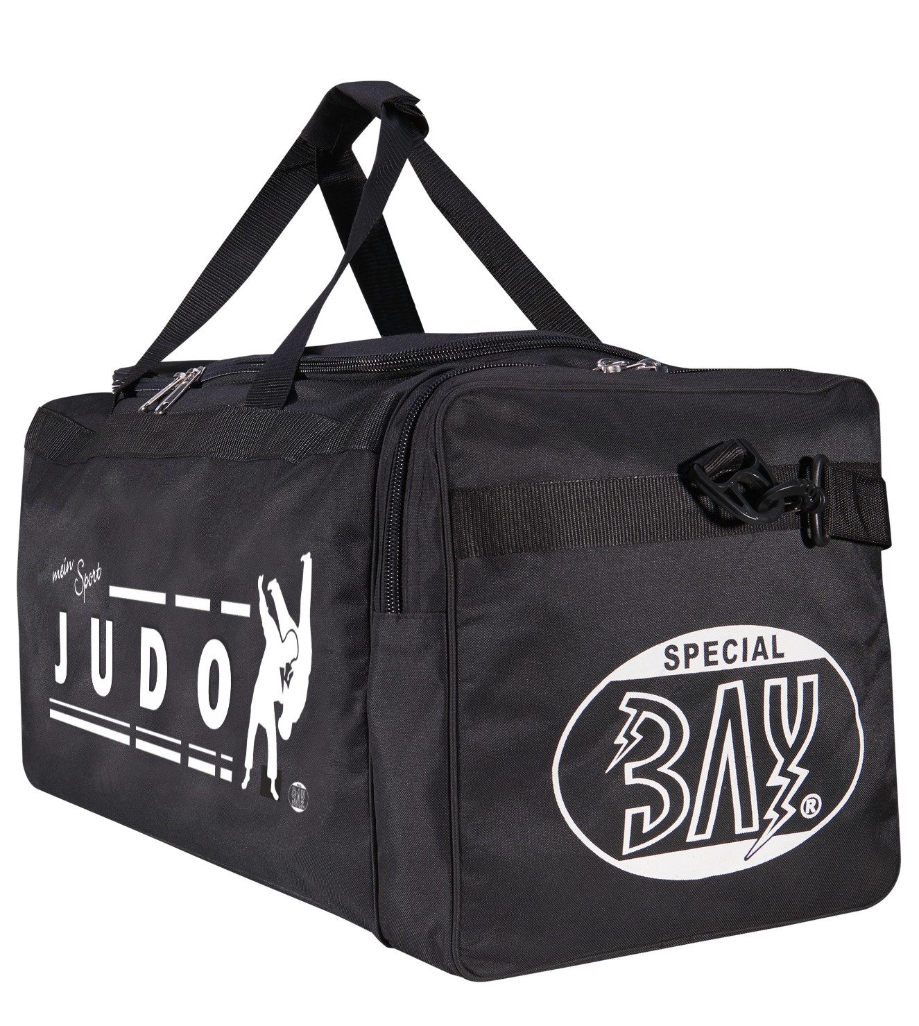 BAY-Sports Sporttasche Trainingstasche mein Sport Judo schwarz 70 cm Taschen Judotasche (Stück), auffälliger und aufwendigen Druck - Erklärung Ihrer Leidenschaft