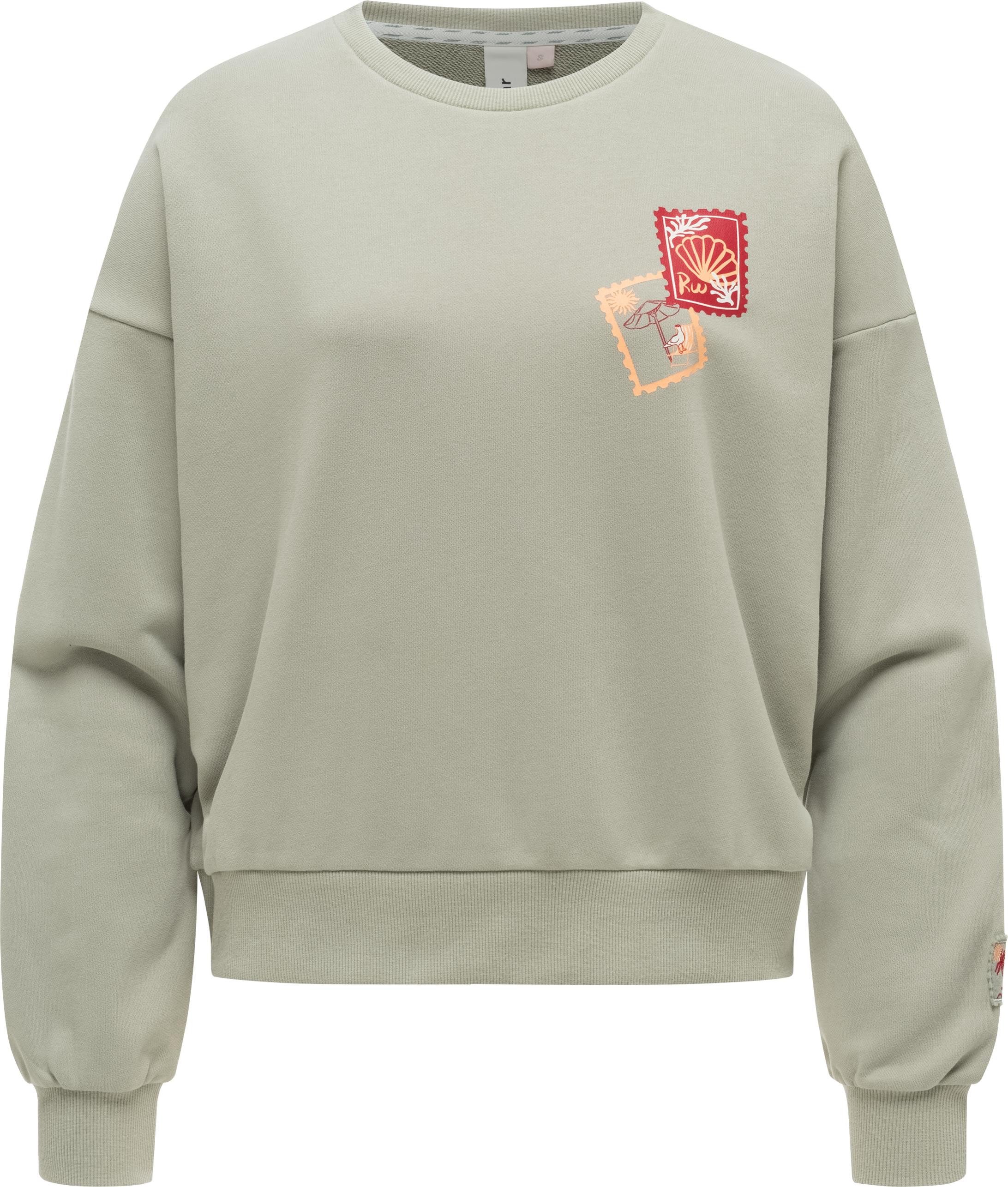 Ragwear Sweater Wuss PP lässiges oversized Damen Sweatshirt mit Print