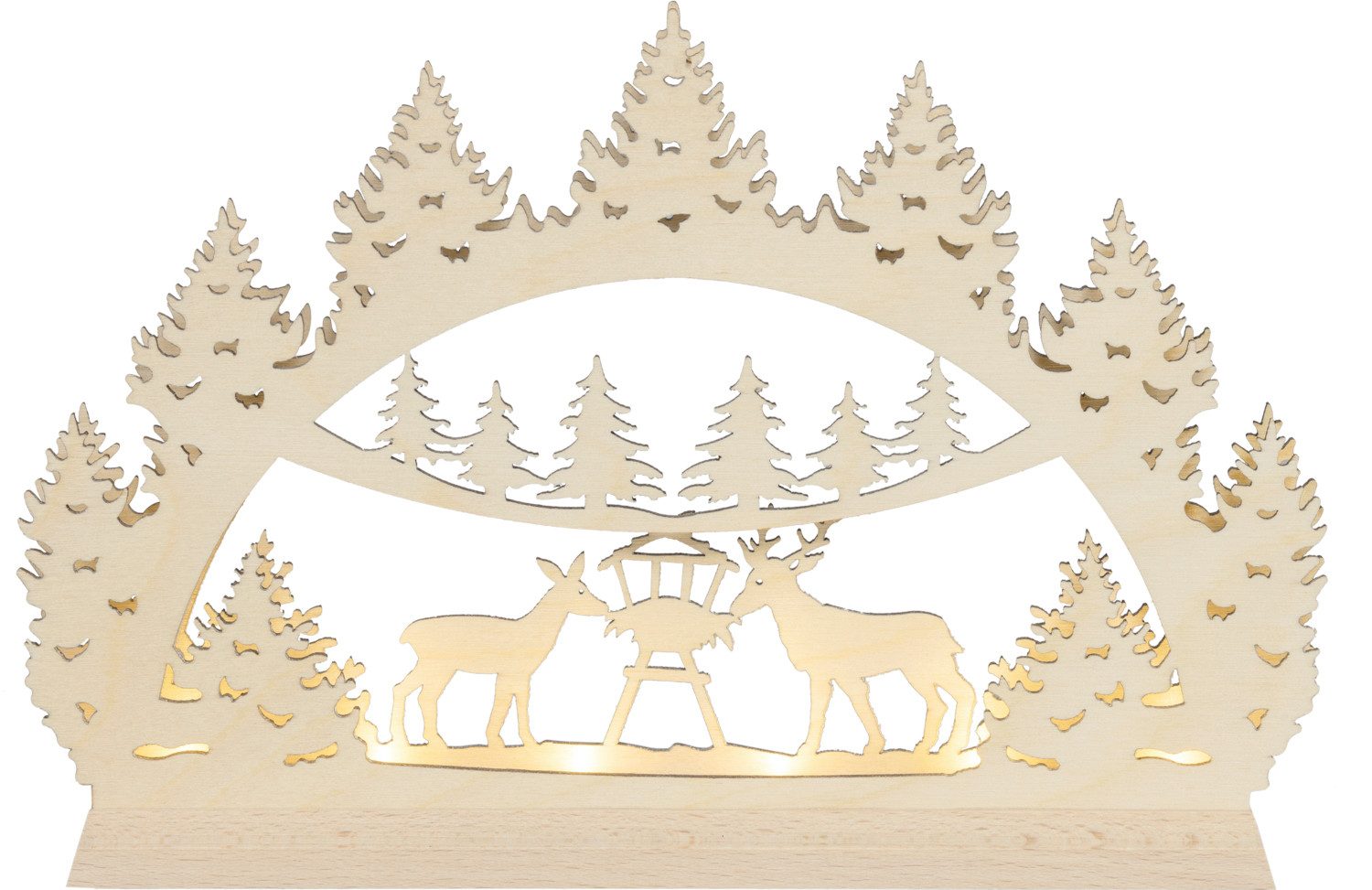 SAICO Original LED Lichterbogen Mini-Lichterbogen, Waldmotiv, mit LED-Strip günstig online kaufen