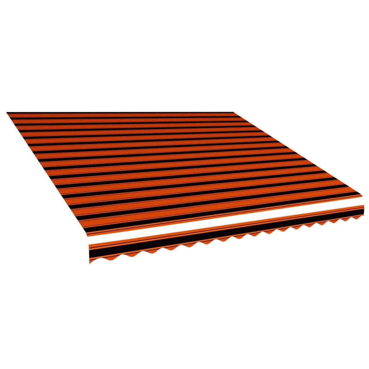 LuxusKollektion Markise Markisenstoff 400x300 cm Orange/Braun (1-St)