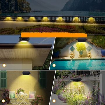 Coisini LED Dachrinnenleuchte 10Stk.40LED Solarleuchte Lichtsensor