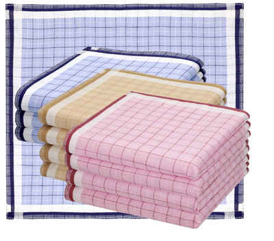 Betz Taschentuch 12 Stück Damen Stoff Taschentücher Set Größe 30x30 cm, (Set, 12-St. 12 Stück), 100% Baumwolle