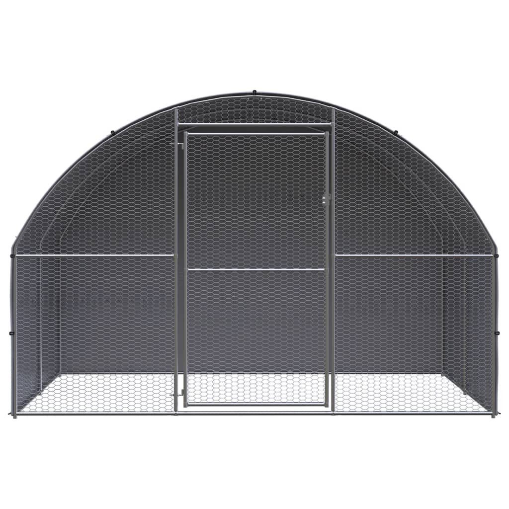 vidaXL Hühnerstall, Outdoor-Hühnerstall 3x2x2 m Verzinkter Stahl