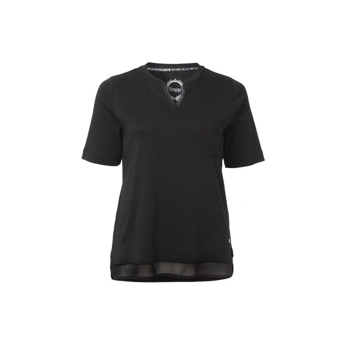 VIA APPIA T-Shirt V-Kragen T-Shirt für Damen (1-tlg., keine Angabe)