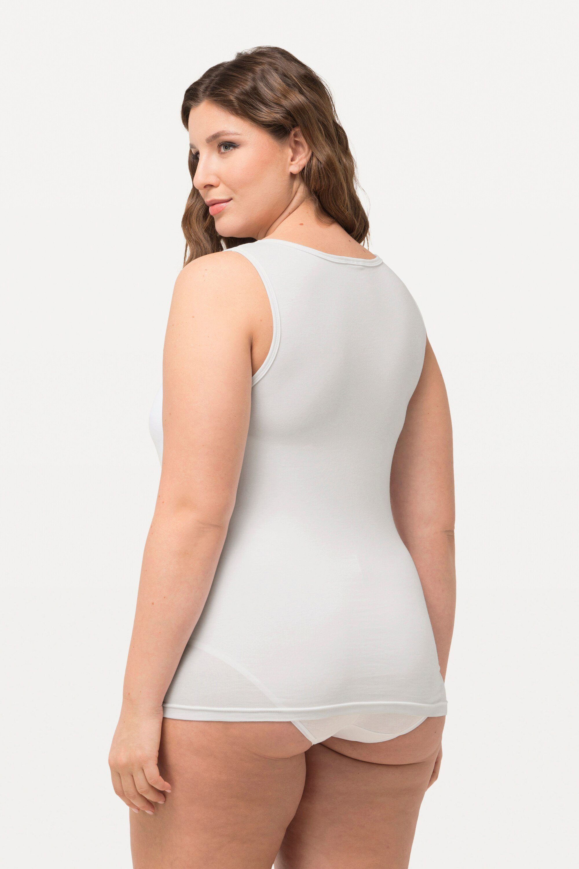 Ulla Popken Unterhemd Bodyforming-Unterhemd breite Träger Rundhals