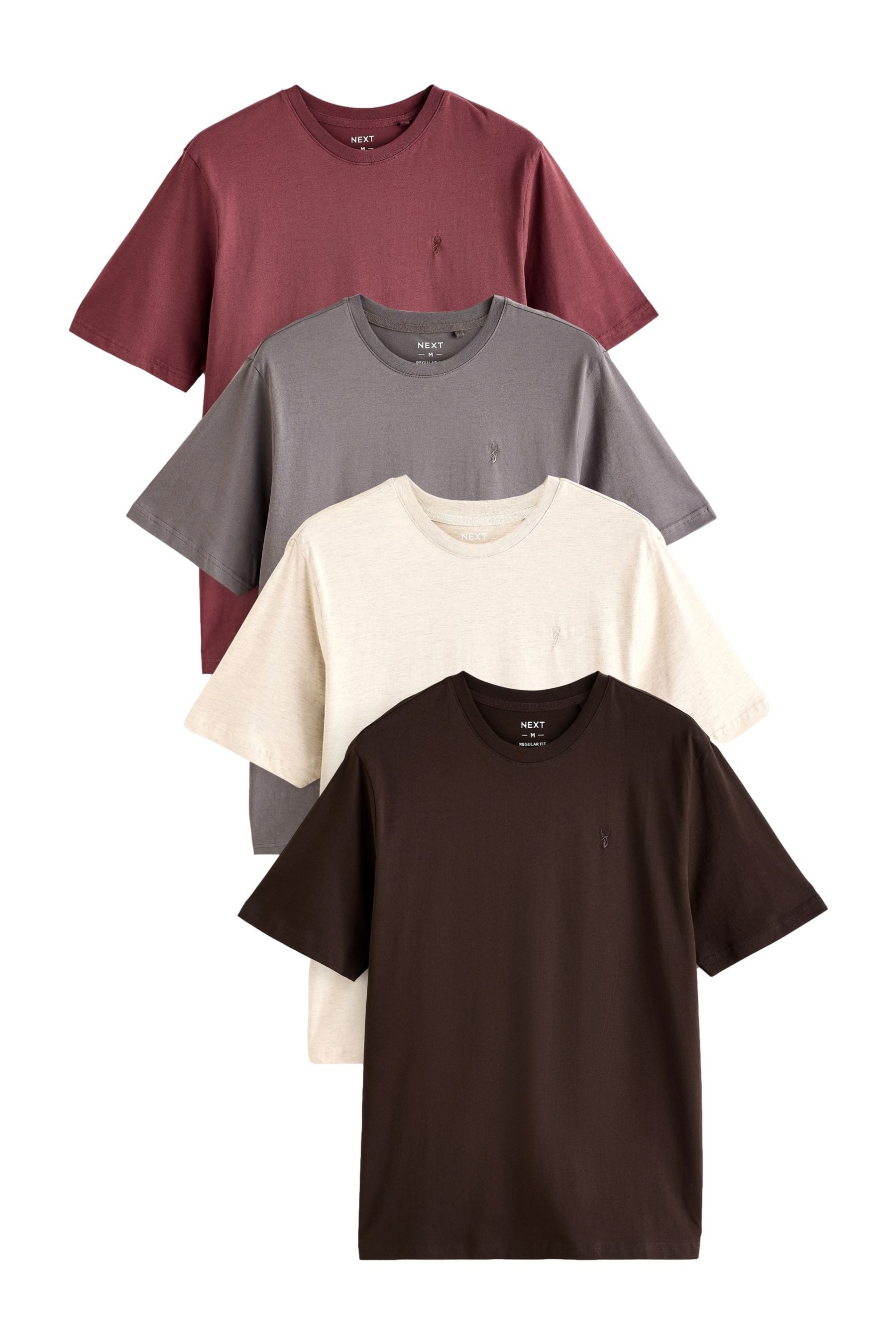 Next T-Shirt Regular Fit T-Shirts, 4er-Pack günstig online kaufen
