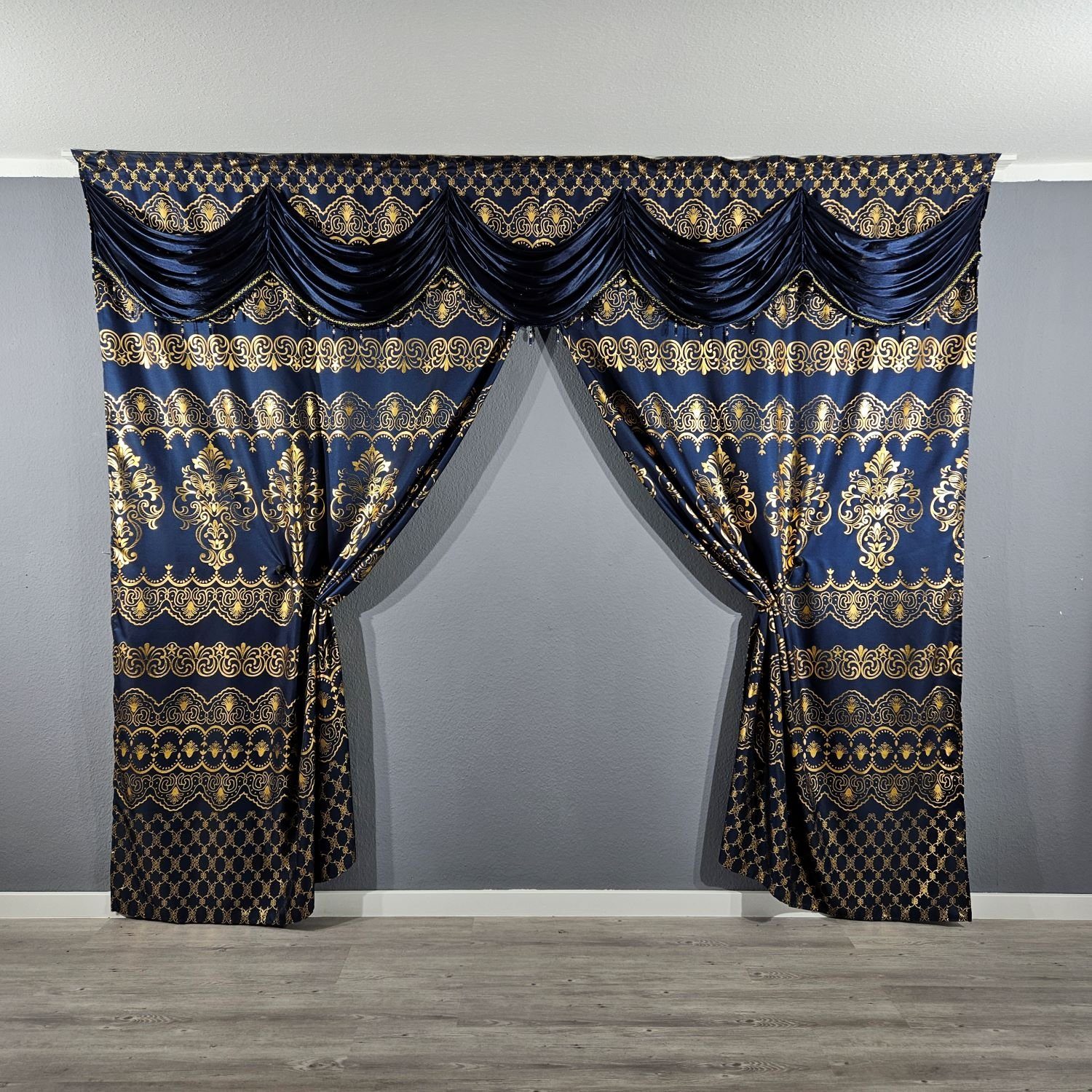 Gardinen by Justyna Verdunkelungsvorhang Barock Gardine günstig online kaufen